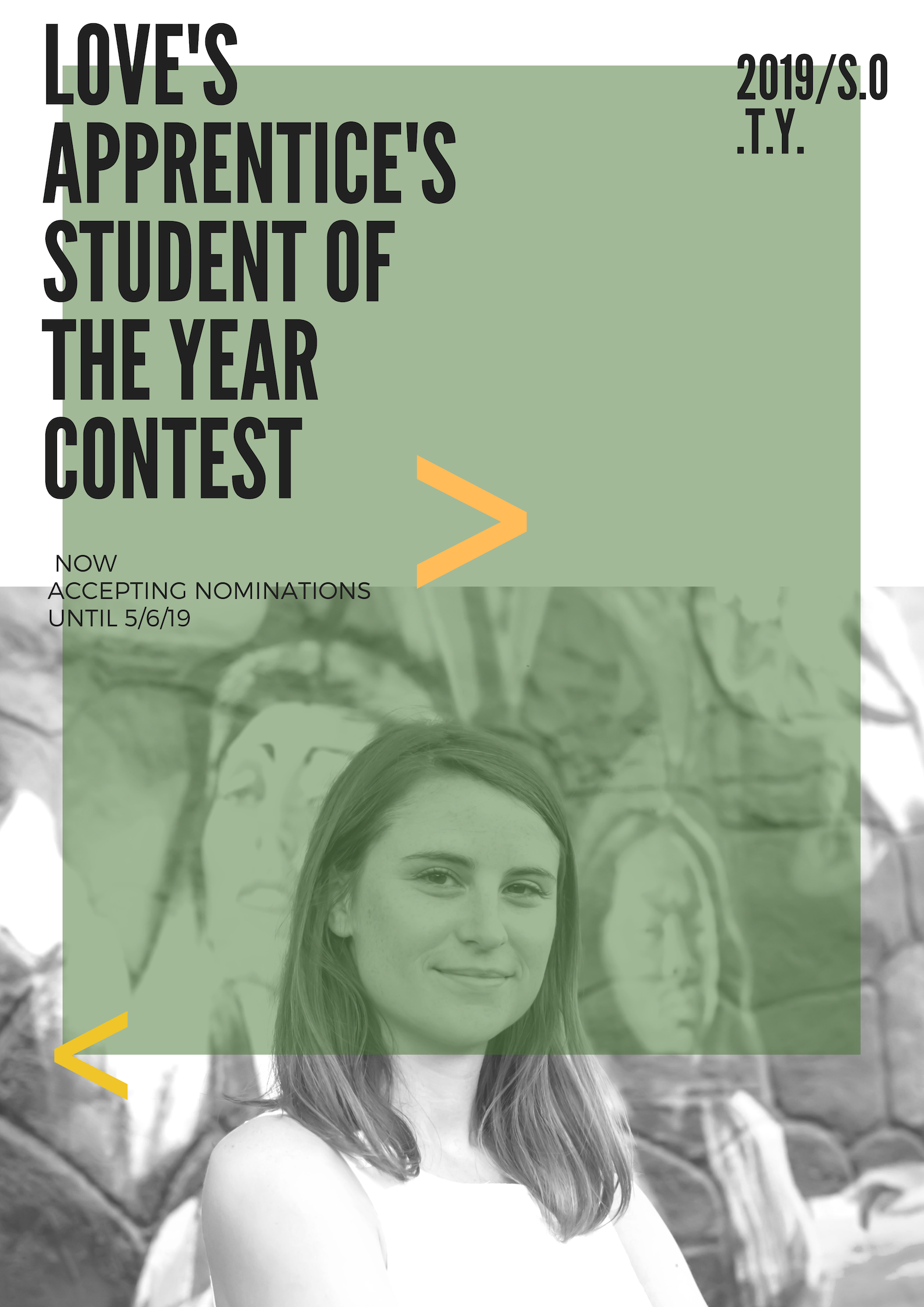 Turquoise Student Photo College Poster.png