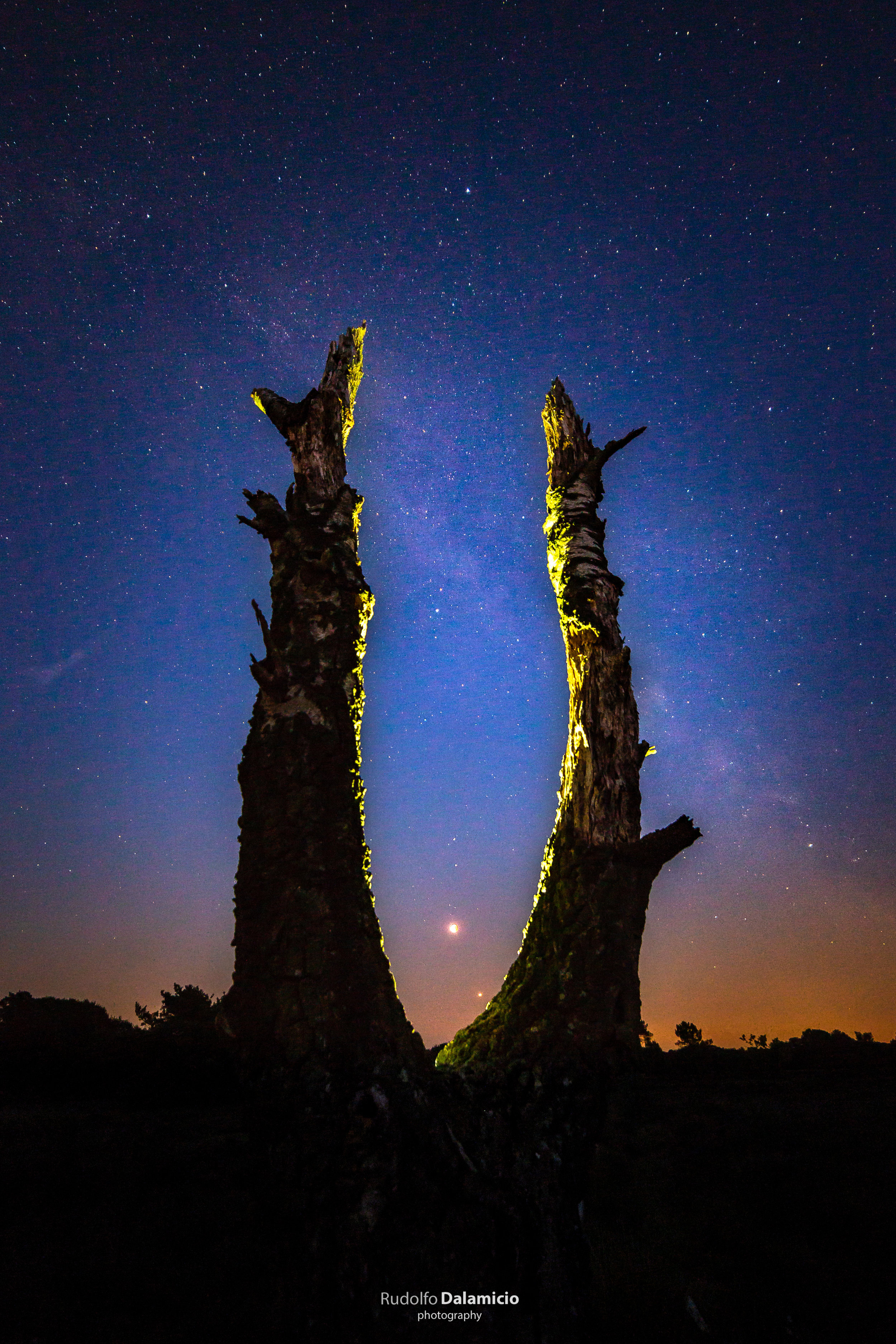Mars and Moon