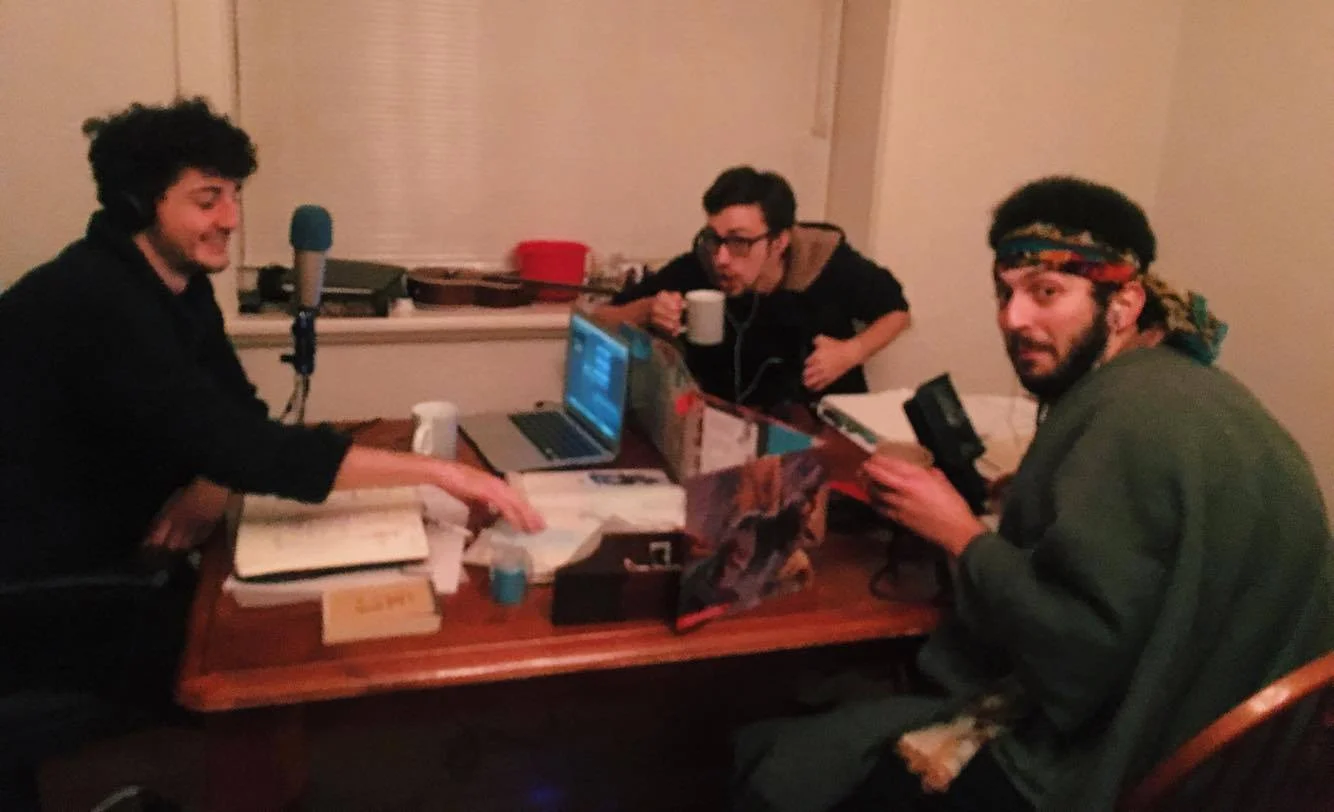 The first go at recording a game with the the voice actors Raymond Martini and Luke Mason. 