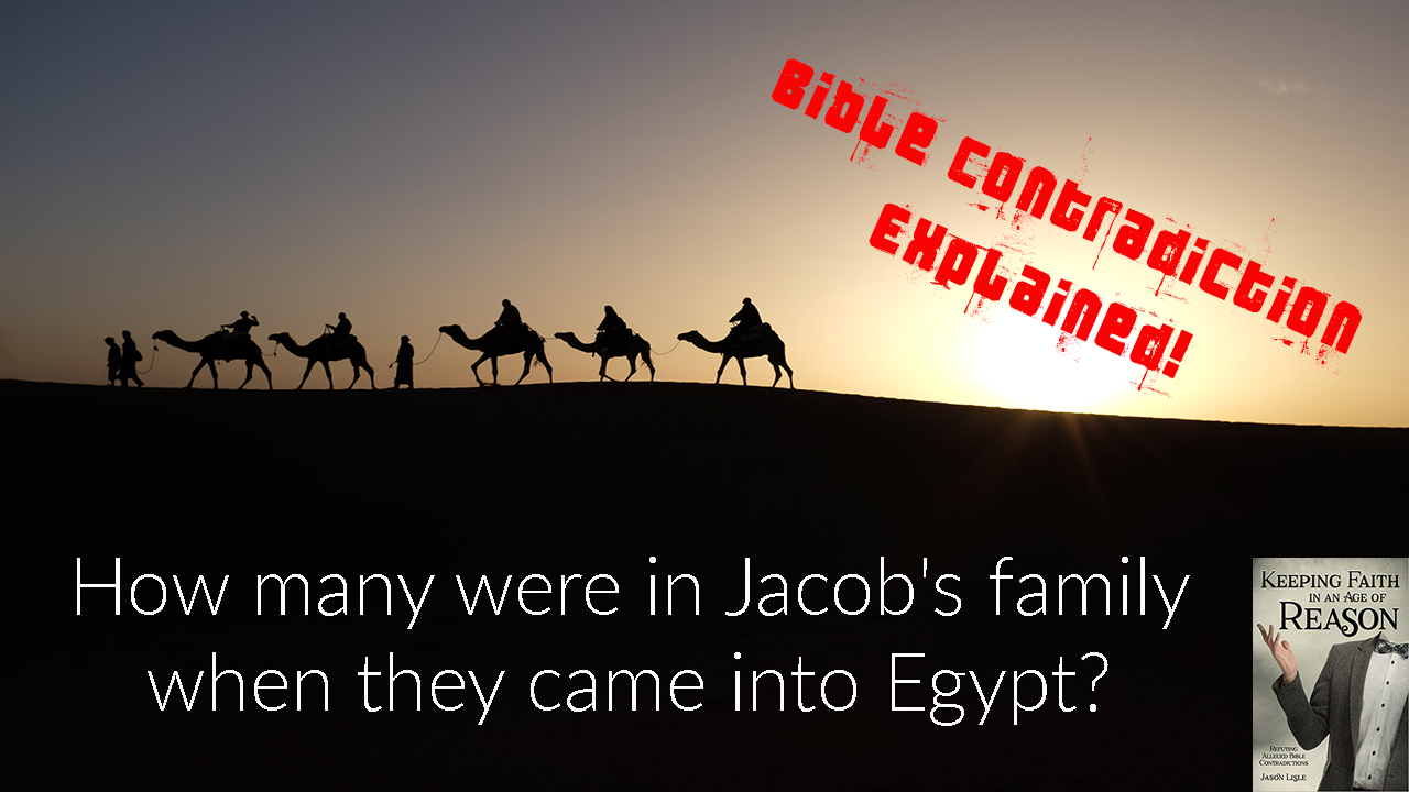 How many were in Jacob's family when they came into Egypt.png