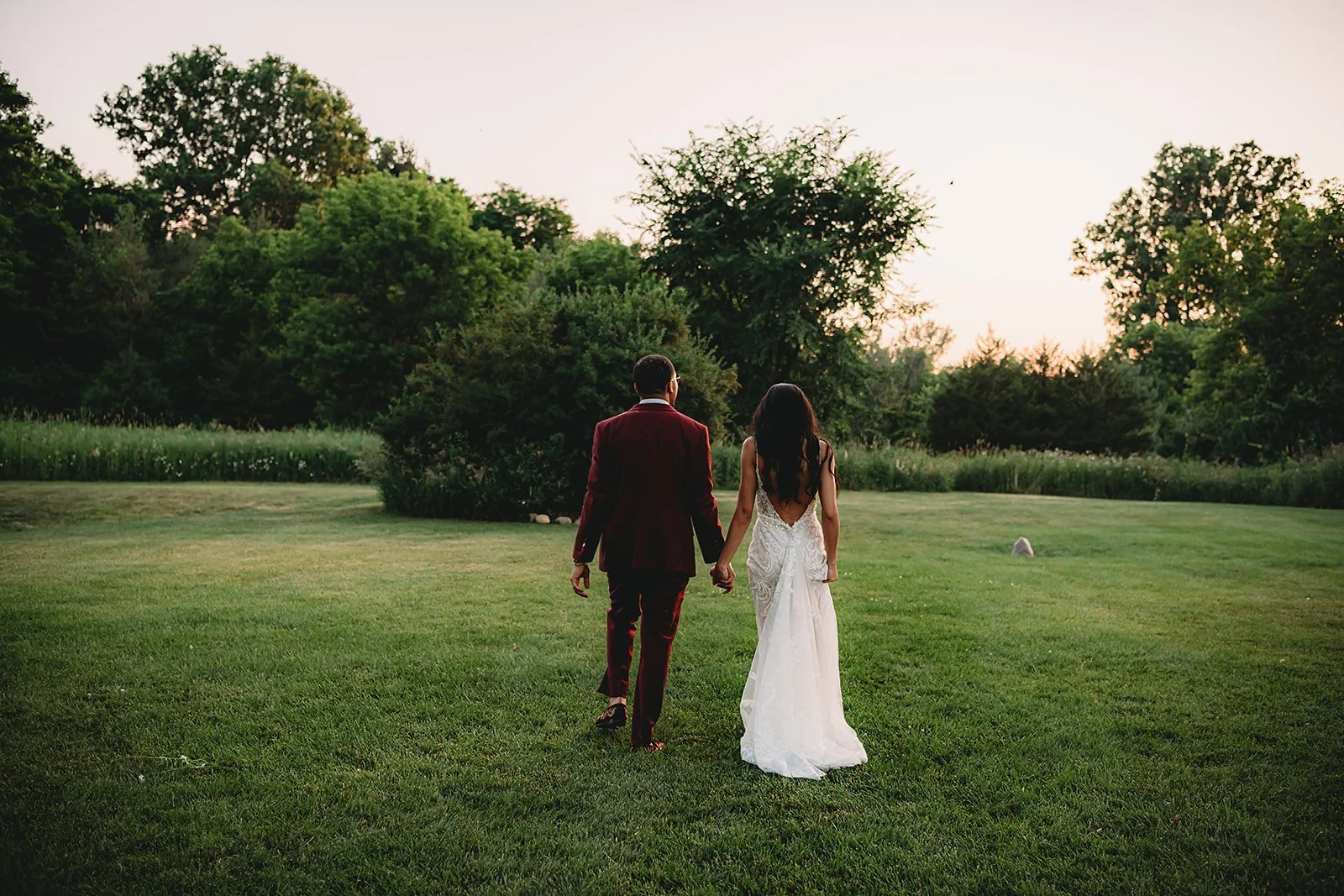 Lowcountry couple that just got married at sunset