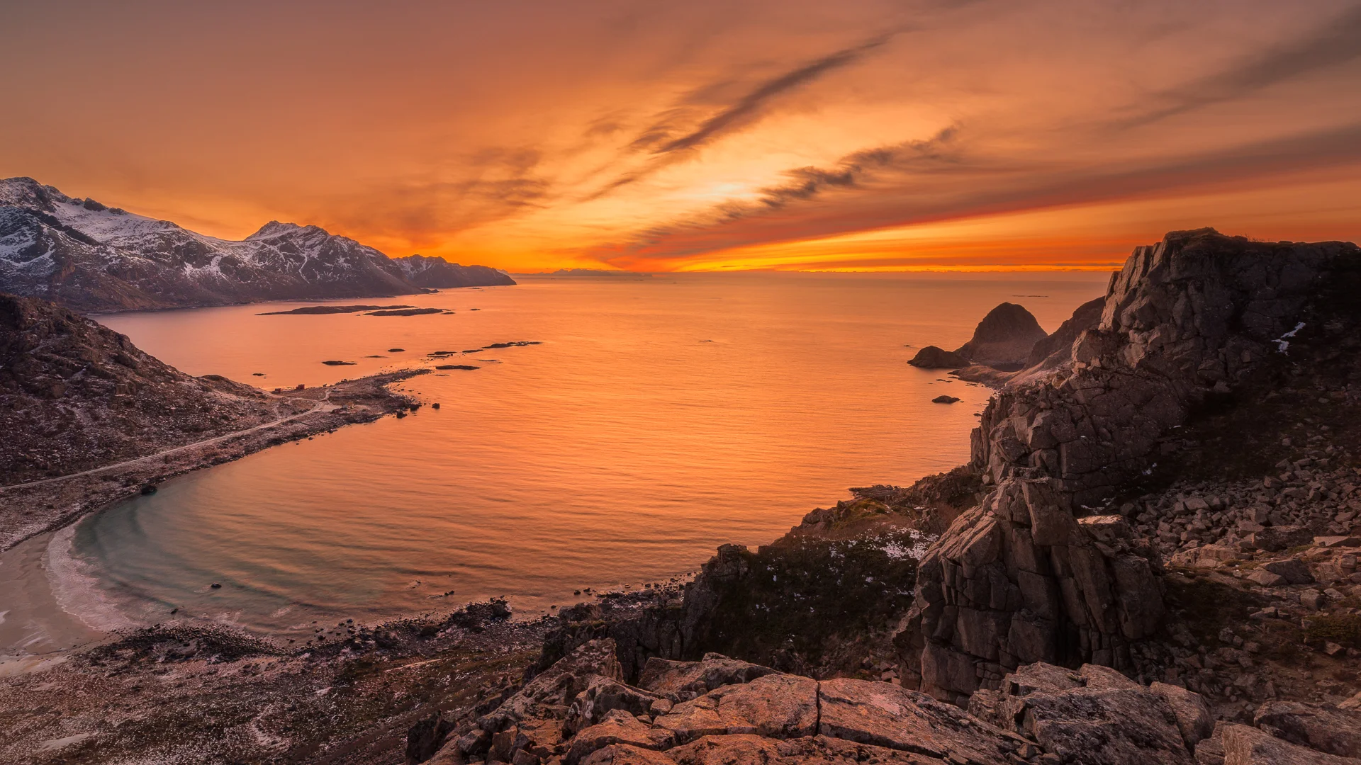 Way to Hovden - Sunset “In today’s rush we all think too much, seek too much, want too much and forget about the joy of just being” Eckhart Tolle