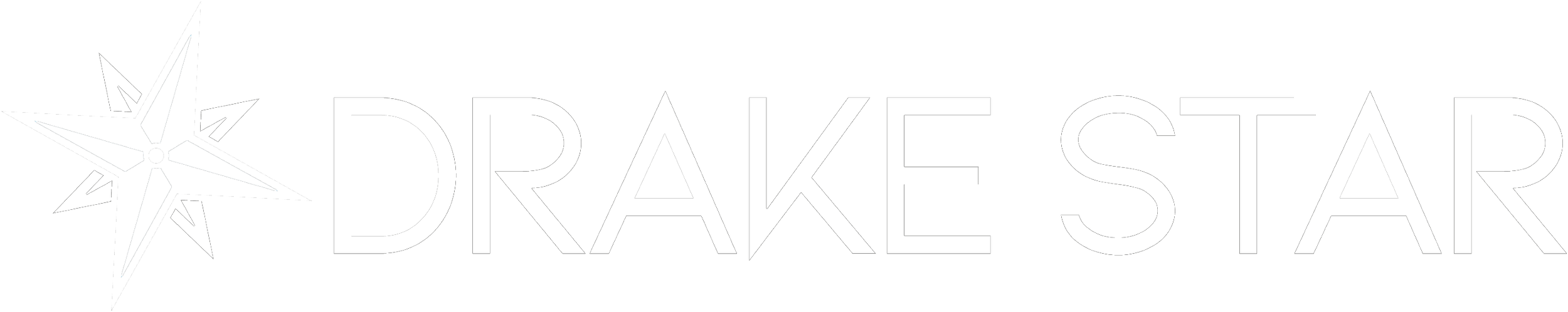 Logo for Drake Star with a stylized star graphic beside the text 'DRAKE STAR'.