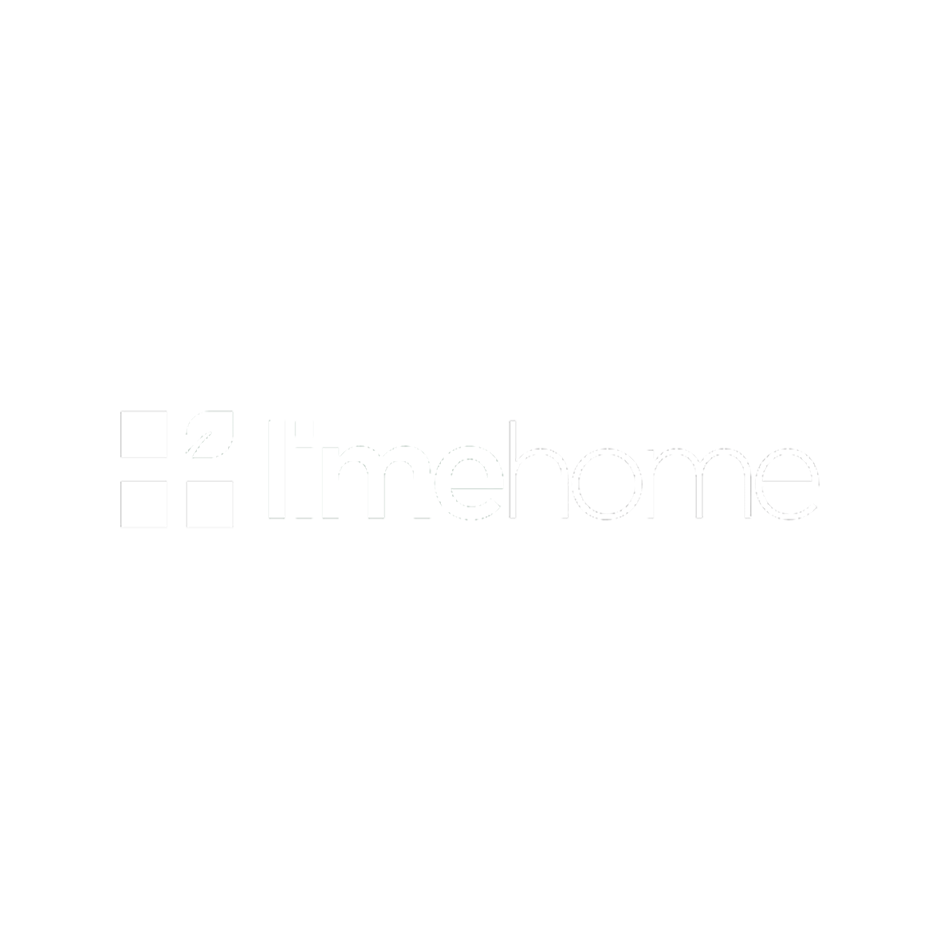 Limehome logo with a black background and white text and symbol