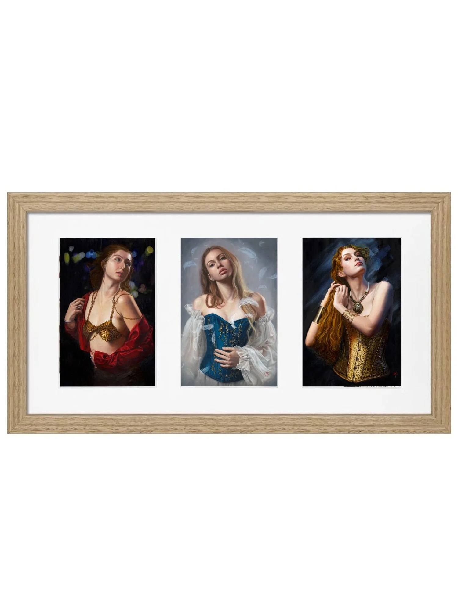 portrait of a beautiful young woman The Inner Alchemy Triptych