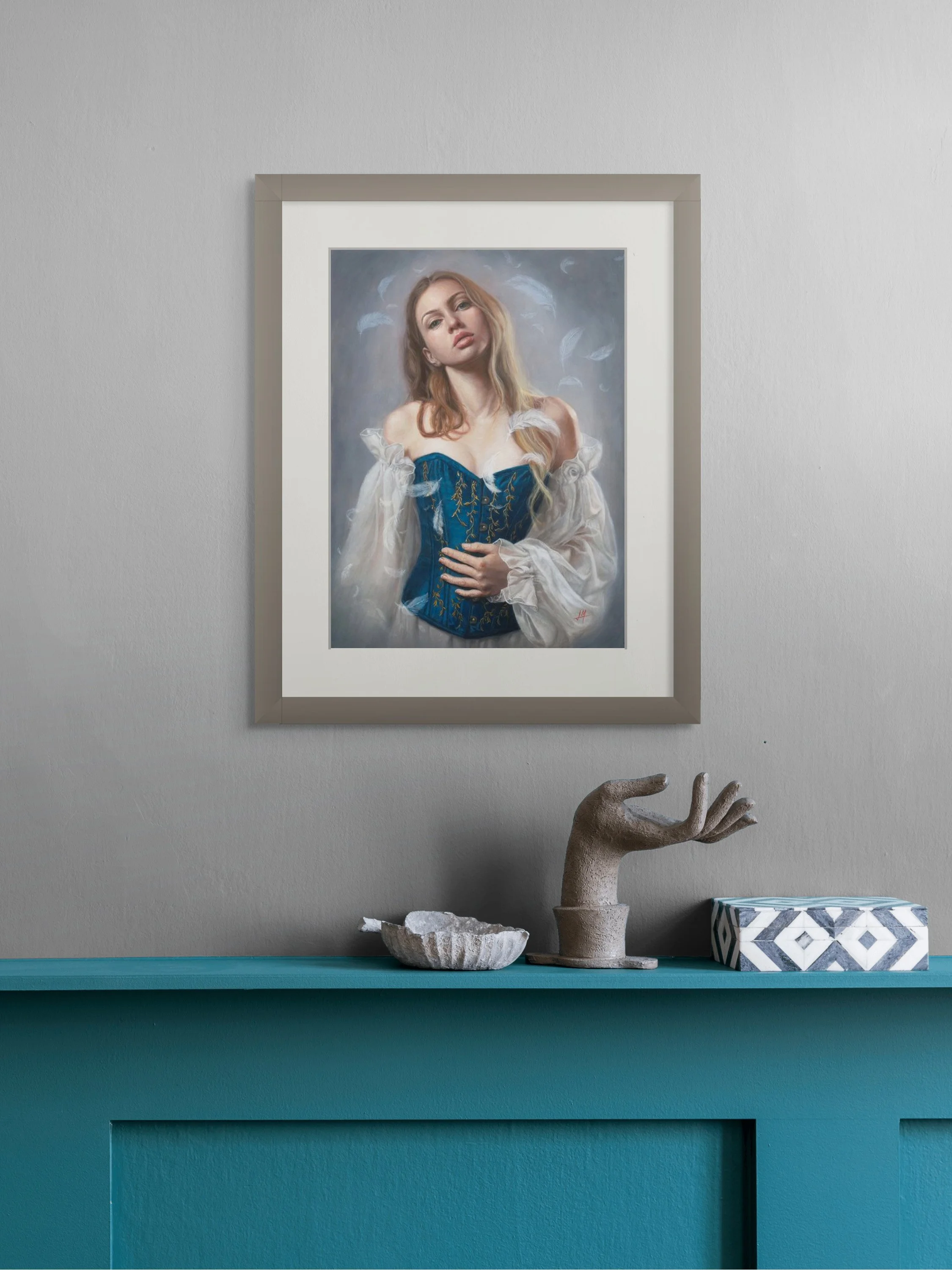 portrait of a beautiful young woman "Soul Bird", Limited Edition Prints