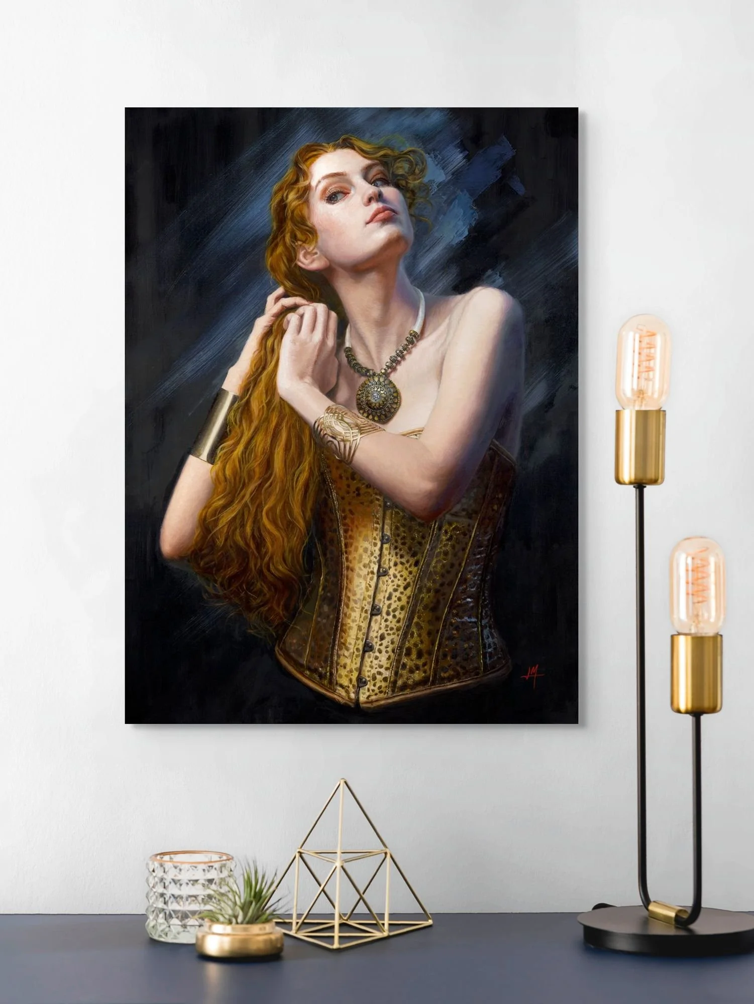 "Gilded Pleasure", Limited Edition Canvas Prints