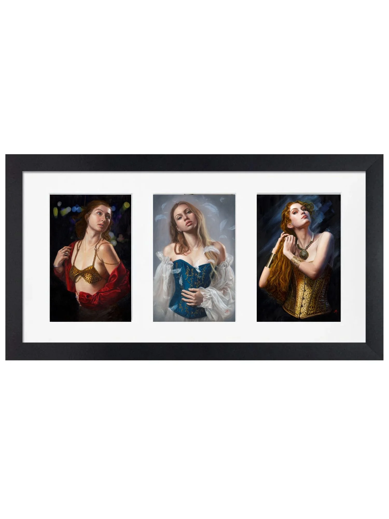 portrait of a beautiful young woman The Inner Alchemy Triptych