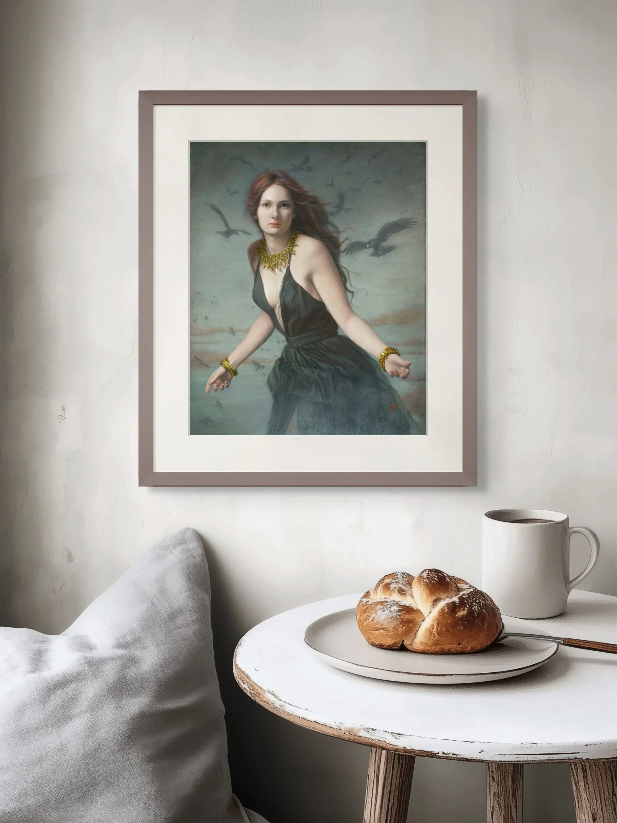 portrait of a beautiful young woman "Gold Amidst Ashes", Limited Edition Prints