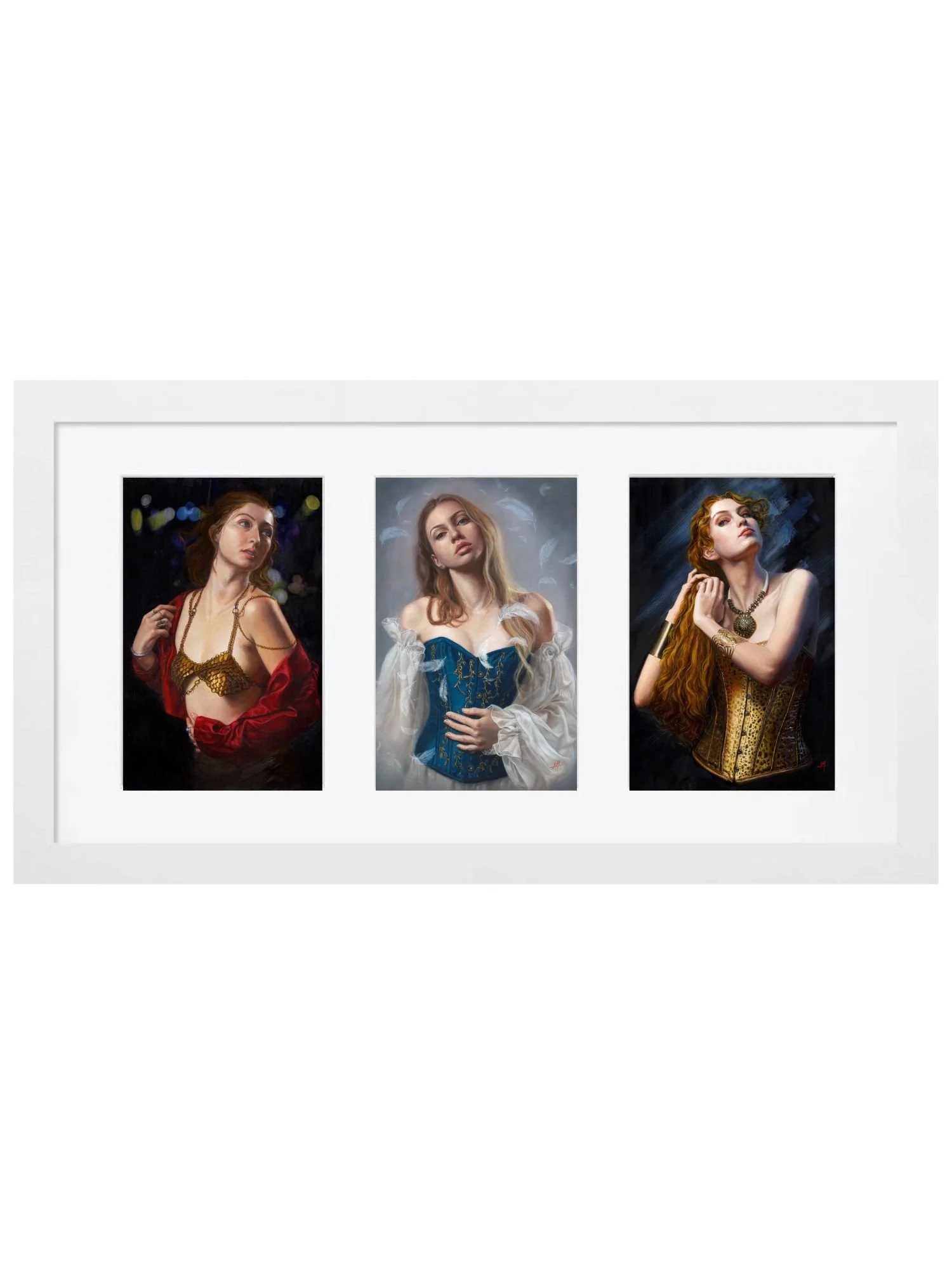 portrait of a beautiful young woman The Inner Alchemy Triptych