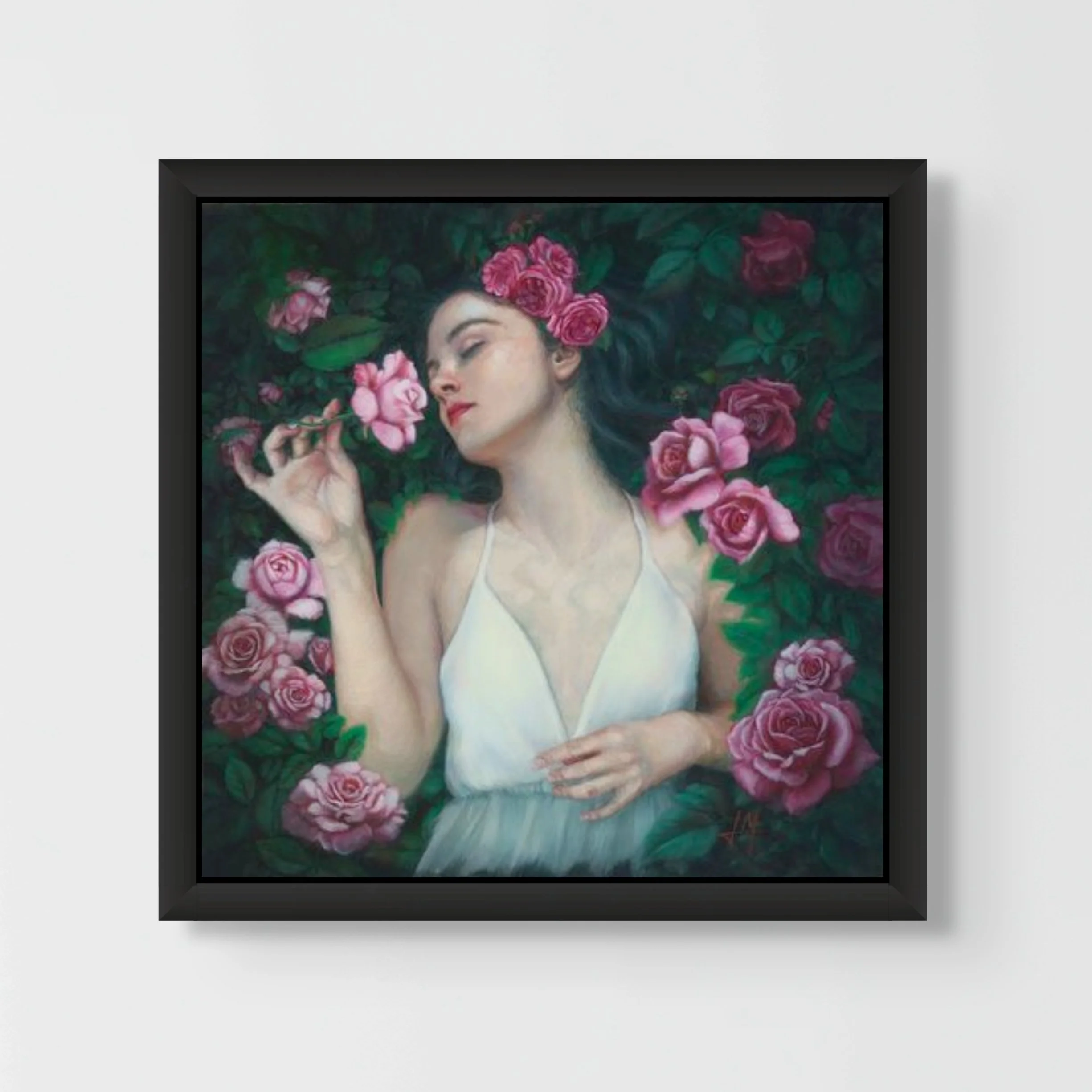 portrait of a beautiful young woman "Rite of Passage", original oil painting