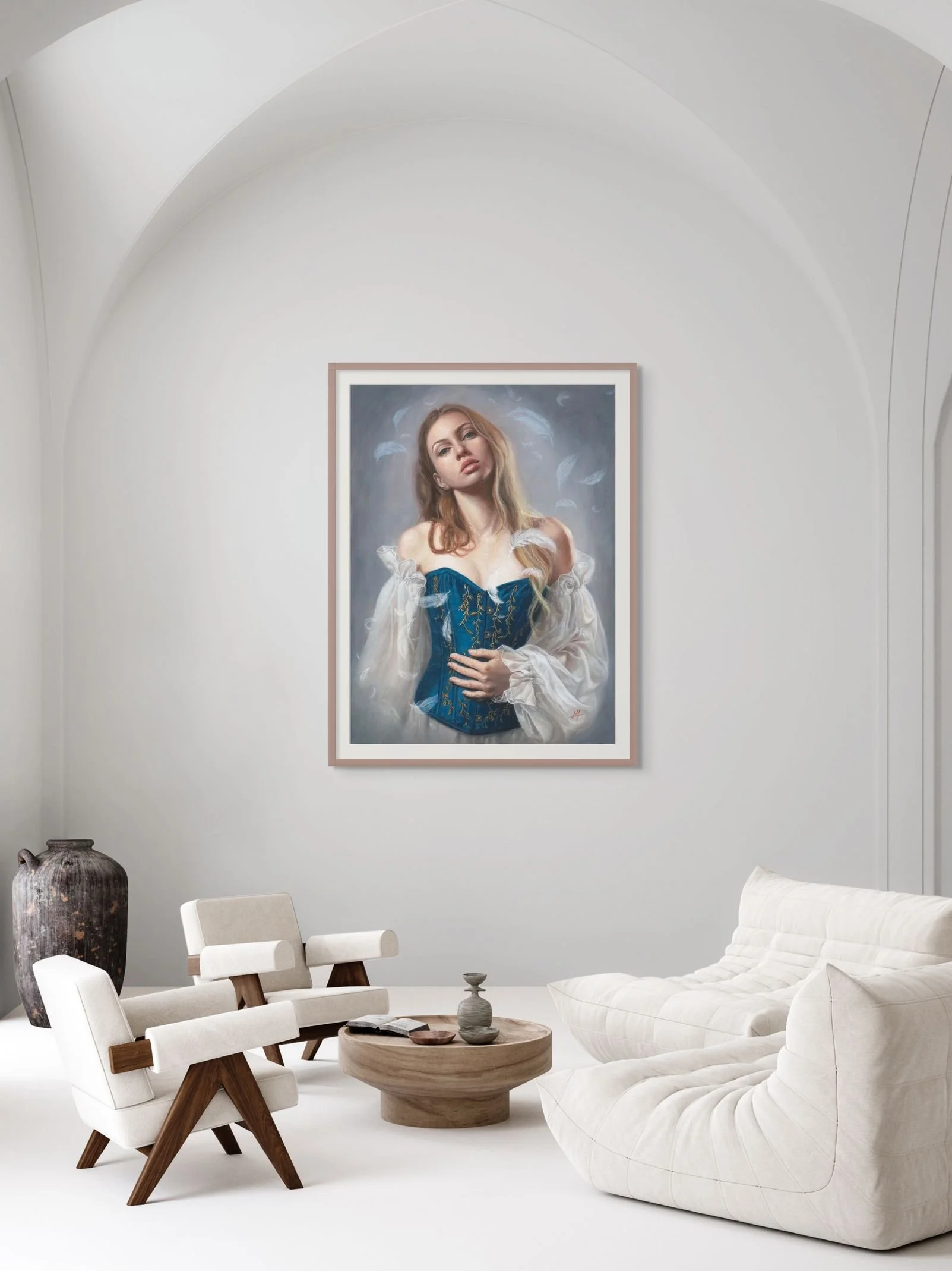 portrait of a beautiful young woman "Soul Bird", Limited Edition Prints