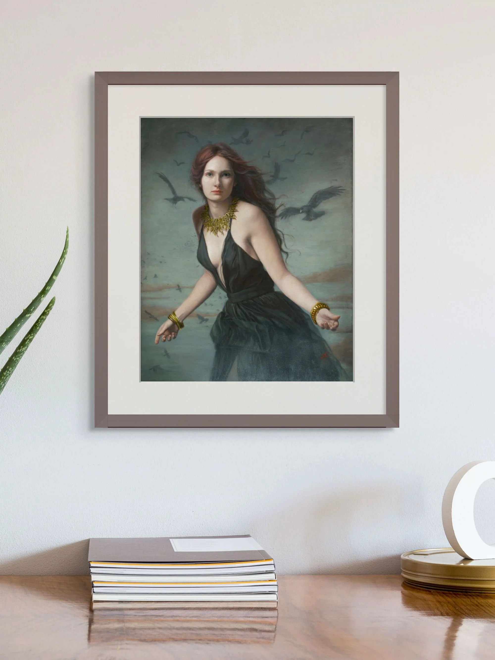 portrait of a beautiful young woman "Gold Amidst Ashes", Limited Edition Prints