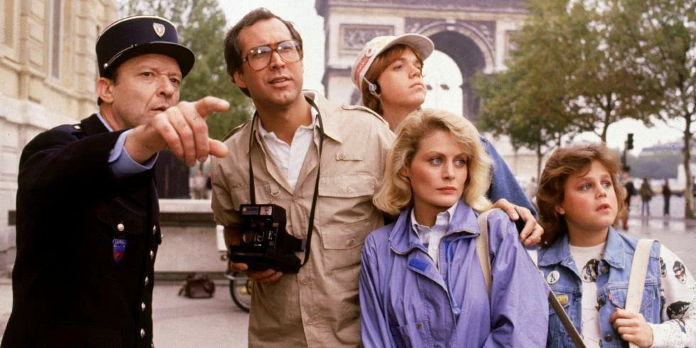The Griswolds in Paris...an example of the "Sightseer Americanus" ("National Lampoon's European Vacation, Warner Bros, 1985)