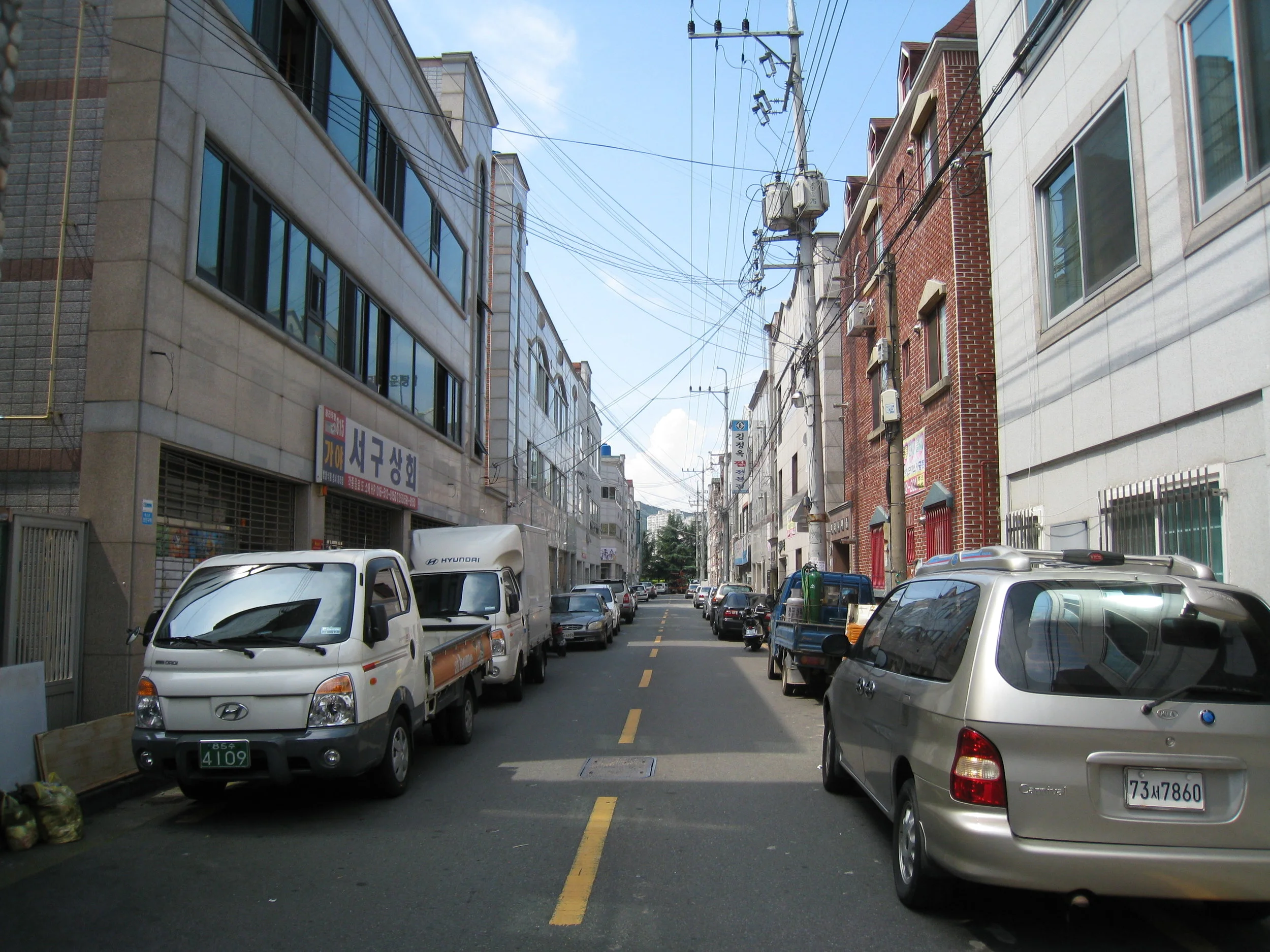 The street I lived on for two years while in South Korea