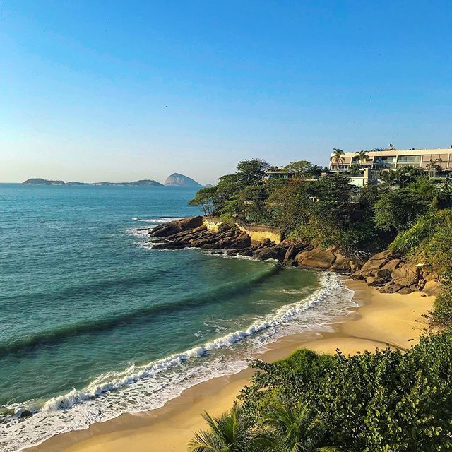 Even though Rio de Janeiro has many beautiful sites, this is still one of my favorite views because of how peaceful and quiet everything looks. #brazil #riodejaneiro #beach #secludedbeach #peacefulness #relaxation