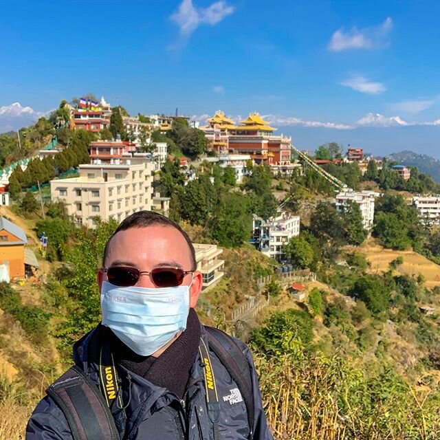 Greetings and Merry Christmas from Nepal!

This Christmas Eve, I was extremely fortunate to be able to  visit a beautiful Buddhist monastery with the Himalayas in the distance followed by a 10km (6 mile) hike through the Nepalese countryside.

I actu