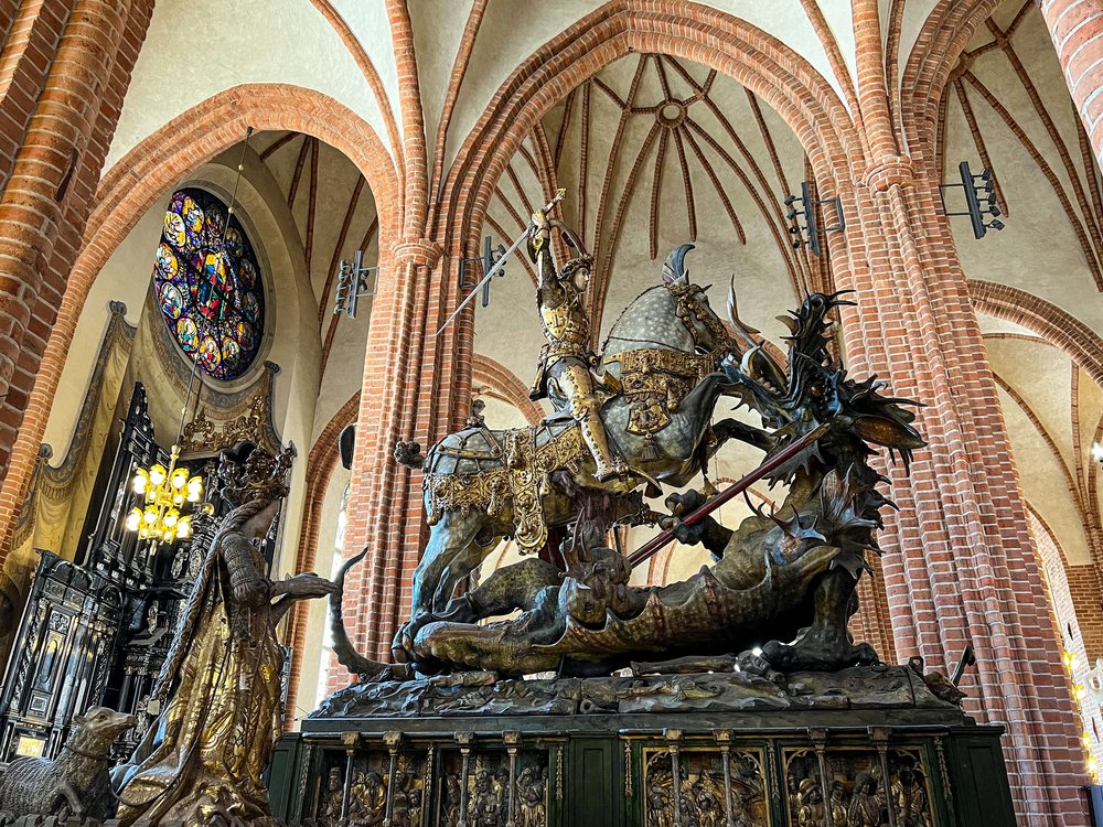 St. George and the Dragon Stockholm Cathedral
