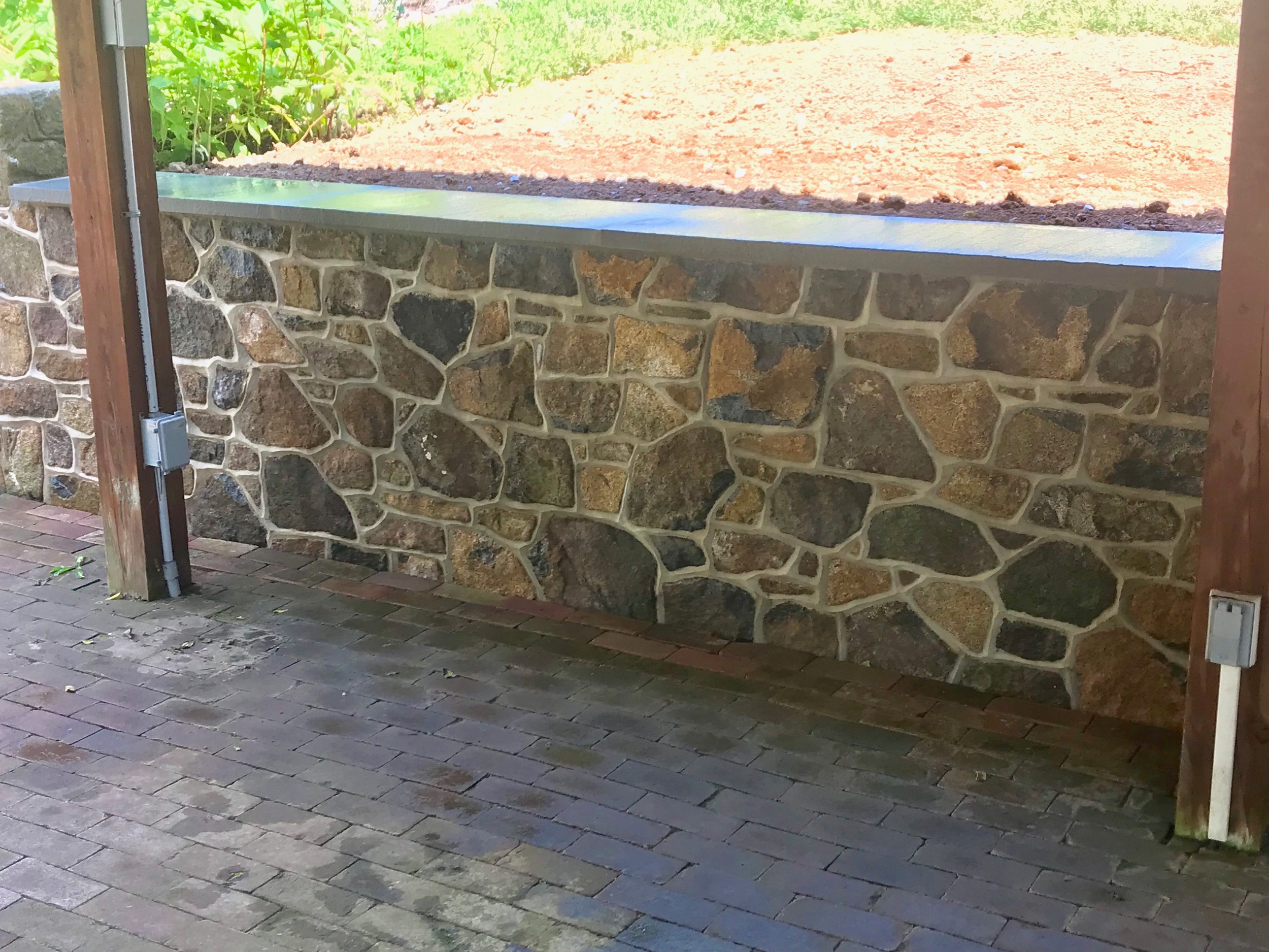 Copy of stone retaining wall in new hope, pa