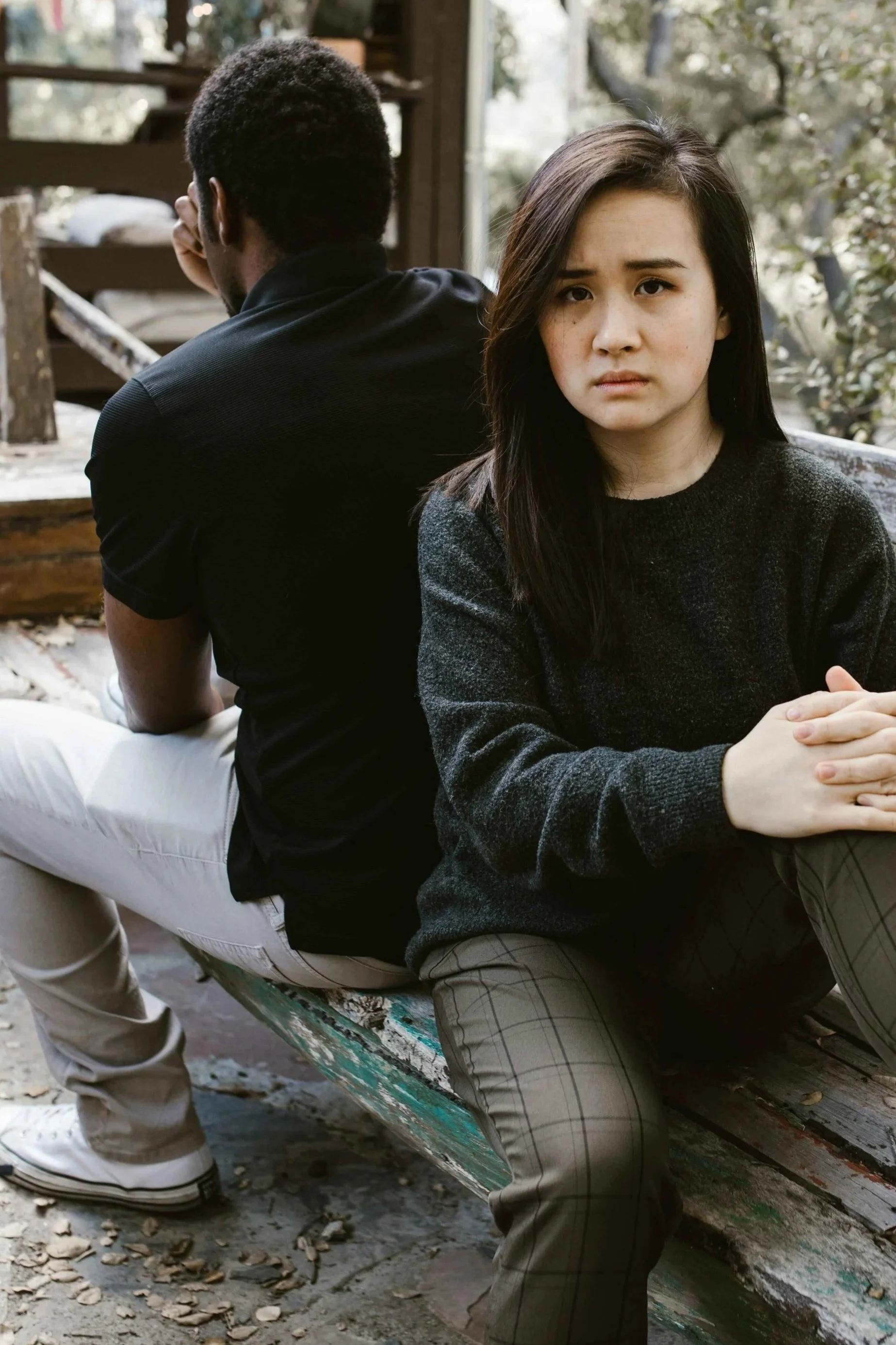 A couple in a tense and emotionally charged moment, reflecting the signs of a toxic relationship and the need for relationship counseling in Hoboken NJ