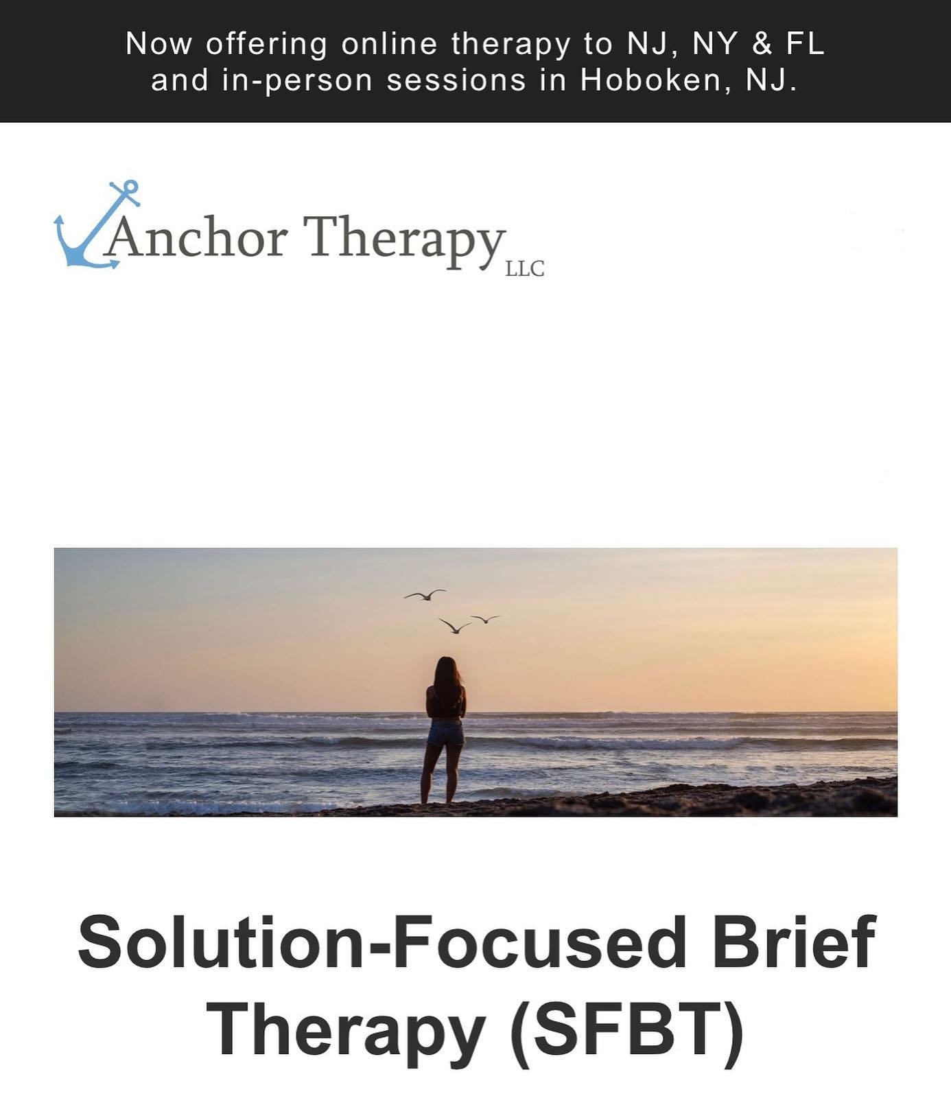 At Anchor Therapy, we offer Solution-Focused Brief Therapy (SFBT), a type of psychotherapy that focuses on solutions and positive outcomes rather than dwelling on problems or past issues. It is a goal-oriented approach that aims to help individuals i