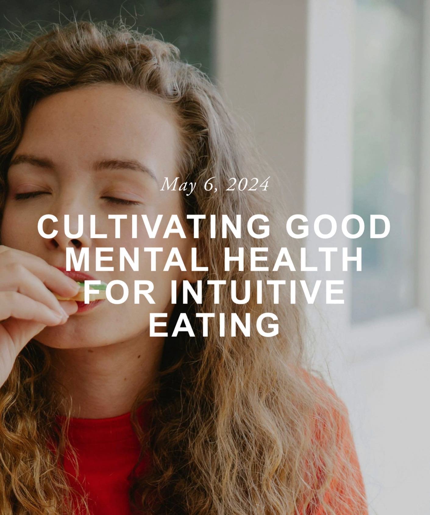 If you want to learn how to eat intuitively, this is the blog for you!

&ldquo;Intuitive eating is simple. It feels natural. You eat when you are hungry, and stop eating when you are full. No foods are off-limits and common food labels, such as &ldqu