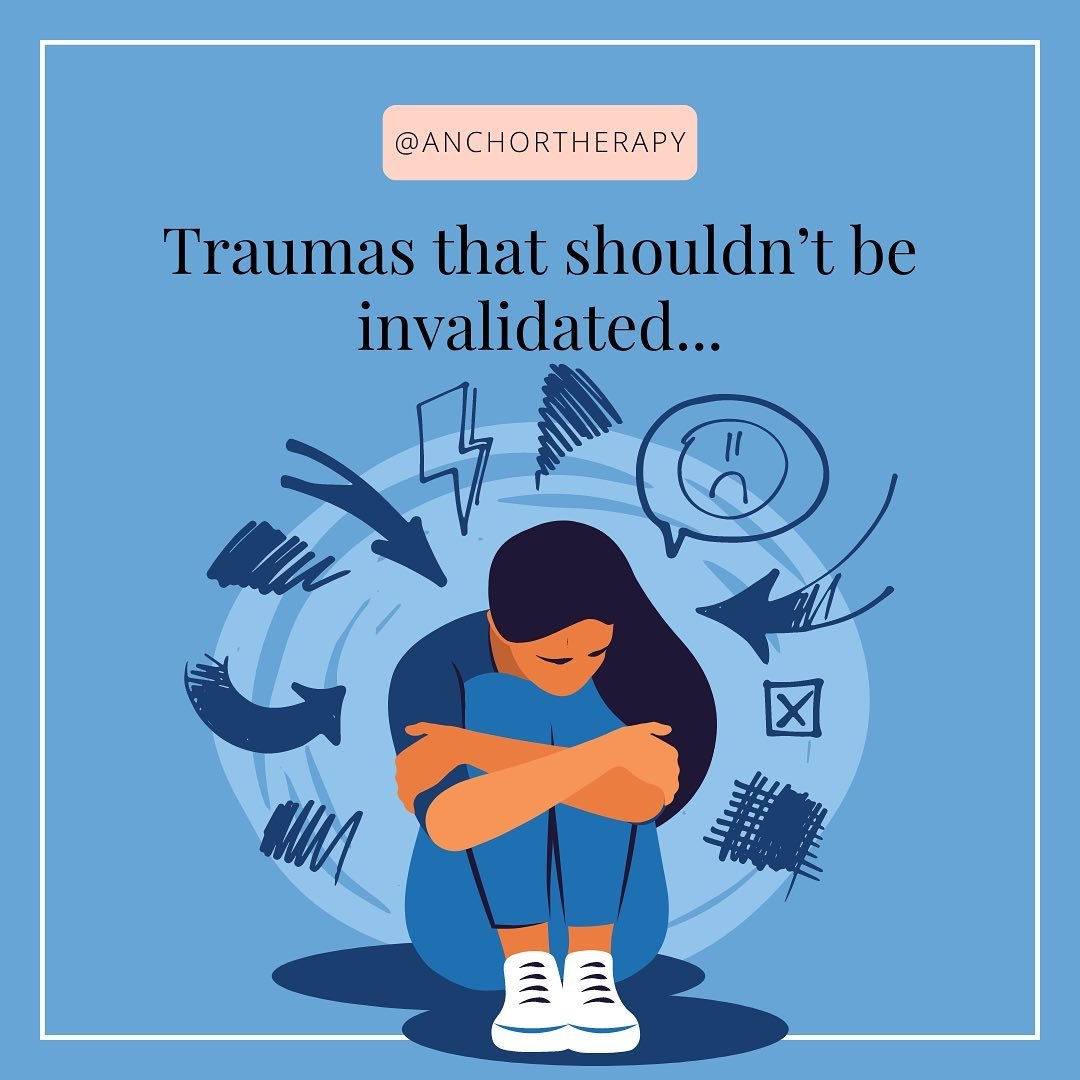 Invalidating trauma can have serious repercussions on an individual&rsquo;s mental and emotional well-being. 

Here are several reasons why trauma should never be invalidated:
⚓ Emotional Impact: Invalidating trauma dismisses and belittles the emotio