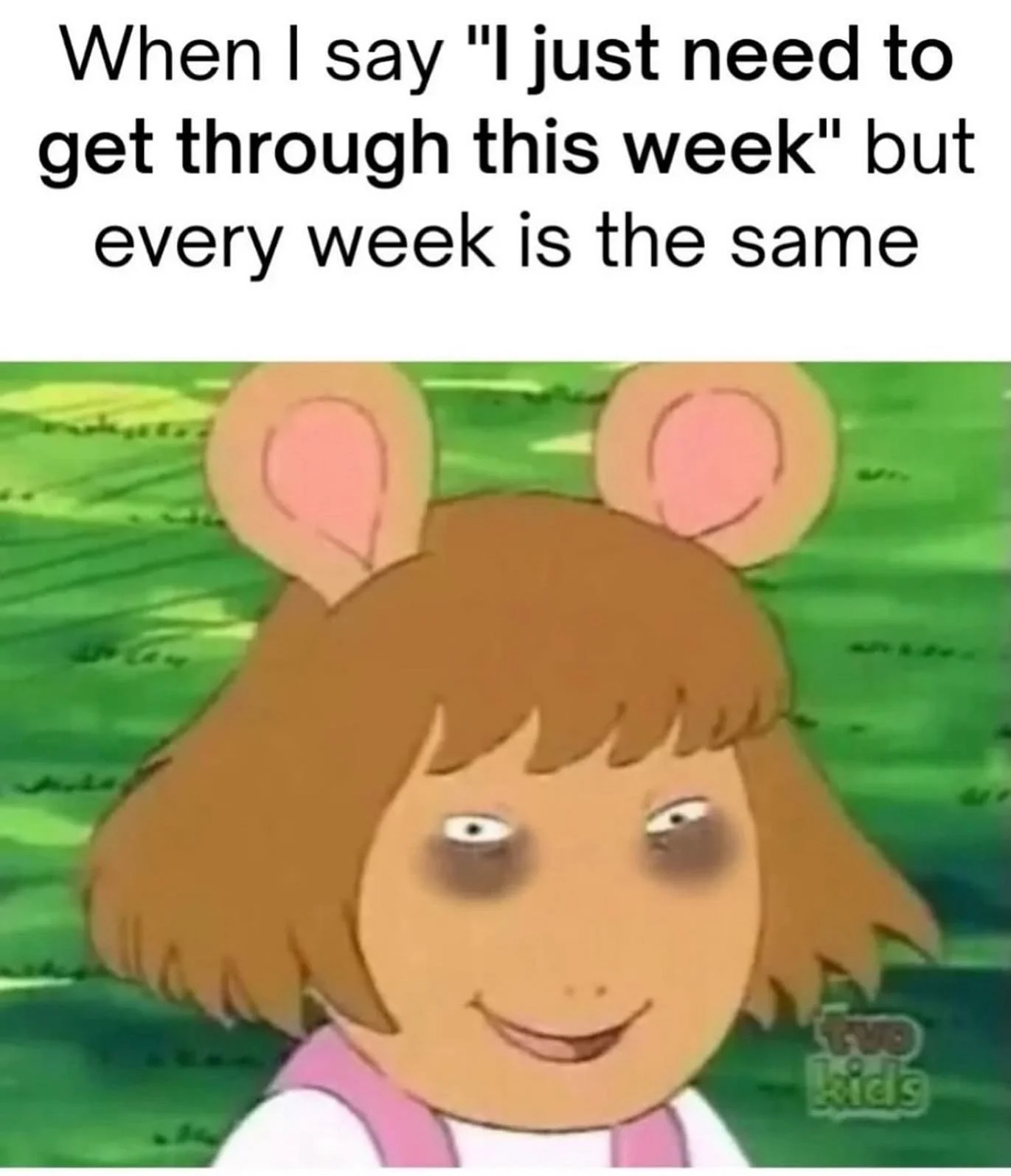 Me, every Sunday night: &ldquo;just one more week&rdquo;
Also me, forever: 😩🔁