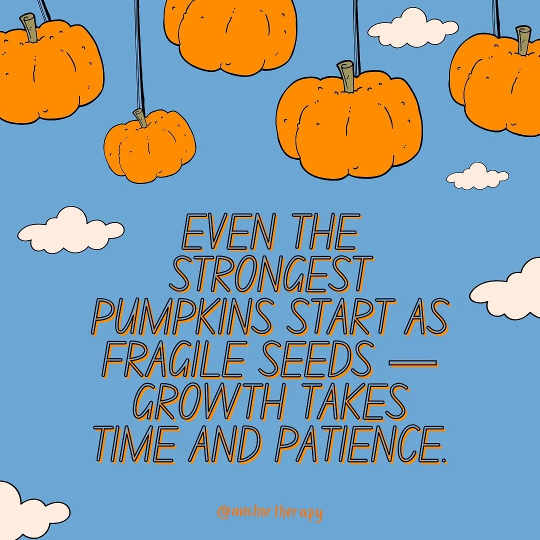 Just like pumpkins, we all start fragile. Growth isn&rsquo;t instant, and healing takes time. 🍂🎃

Be patient with yourself. Your strength is already inside, waiting to bloom.