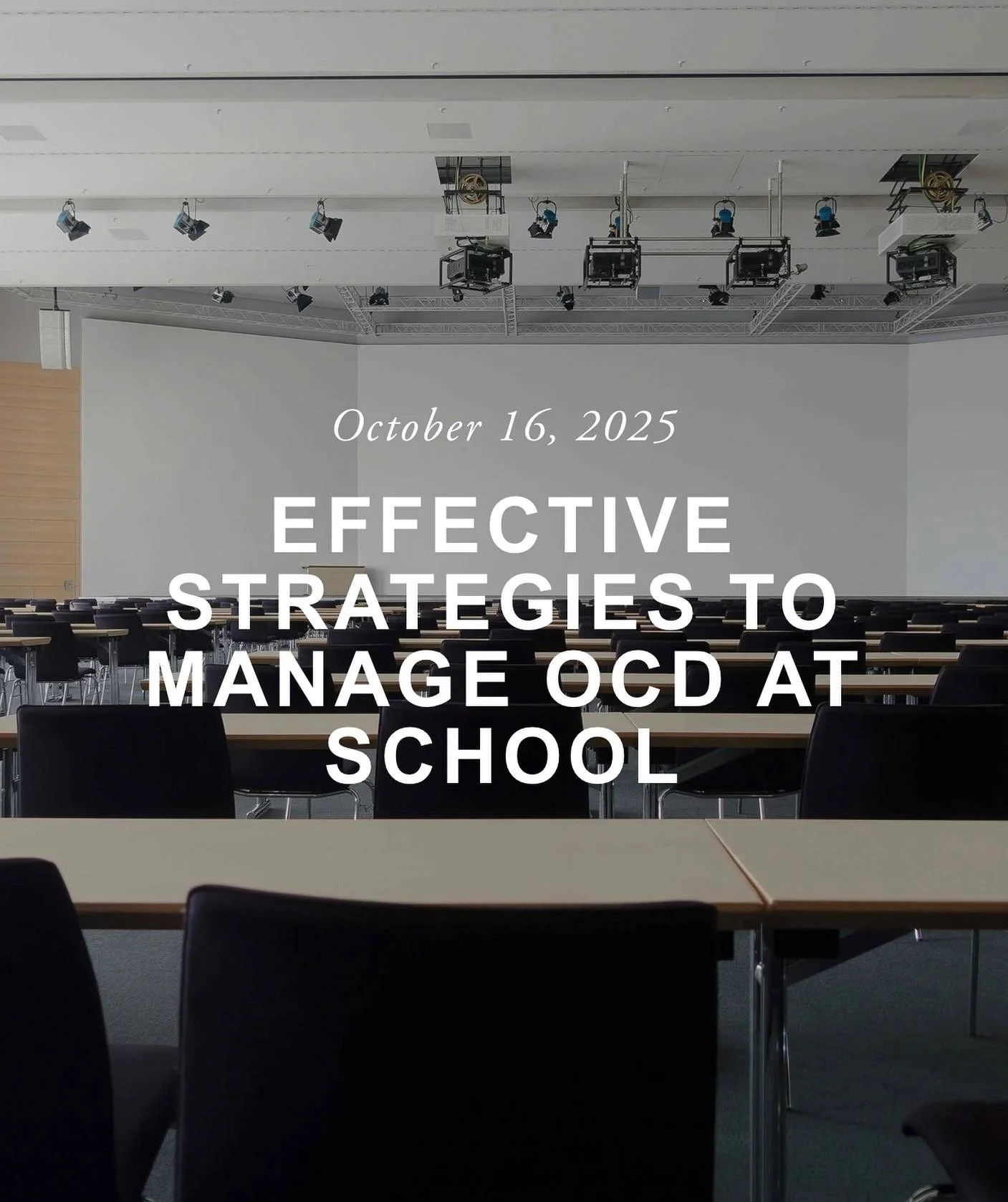 If your child is struggling with OCD at school, this blog is a must-read.

&ldquo;Navigating school can be challenging for any student, but for those living with Obsessive-Compulsive Disorder (OCD), the academic environment often presents unique hurd