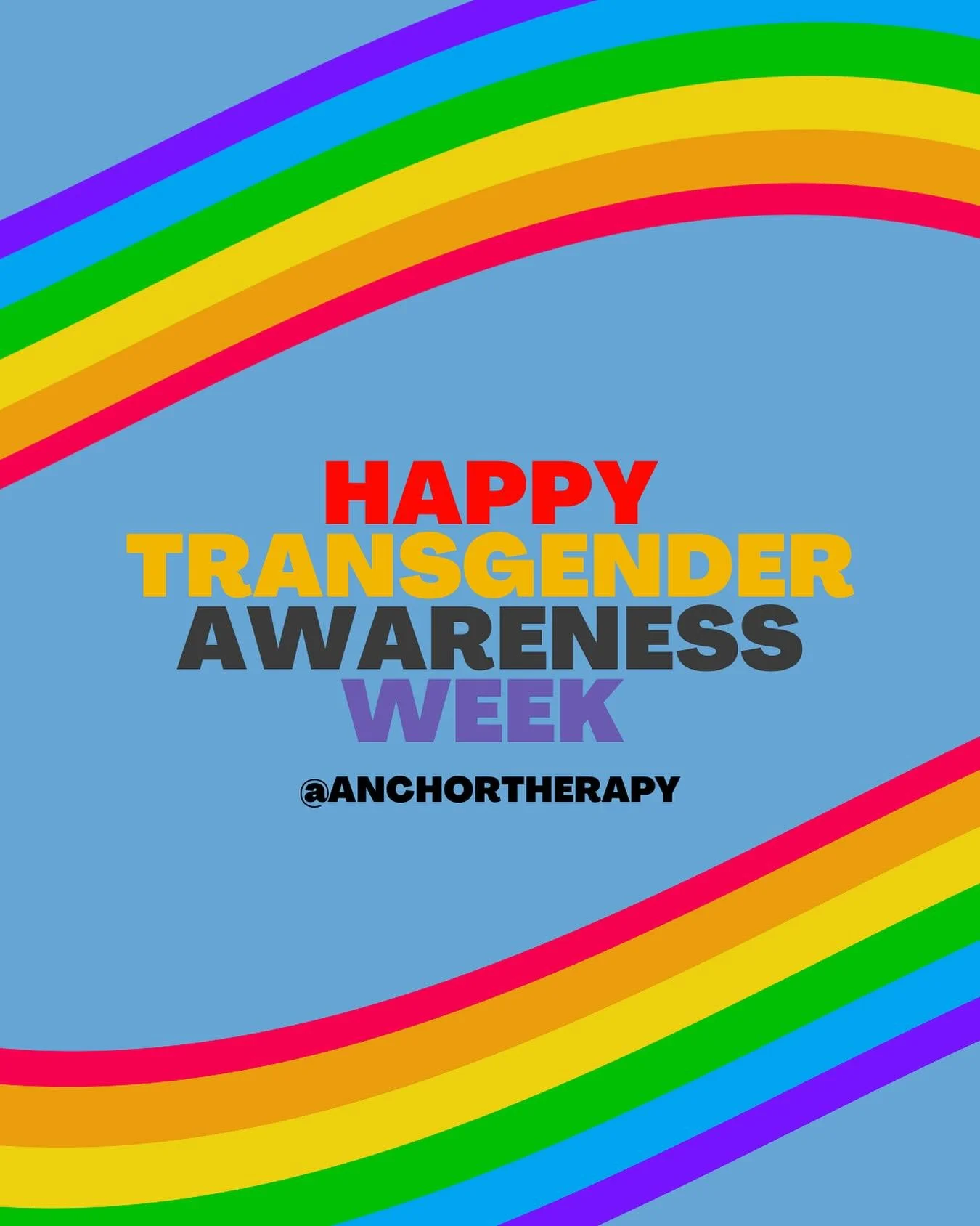 At Anchor Therapy, we honor and celebrate our transgender and gender-diverse community. This week is a reminder to uplift voices, share stories, and stand together in support and understanding. 💙💗🤍

Why Transgender Awareness Week matters:
🌈 Promo