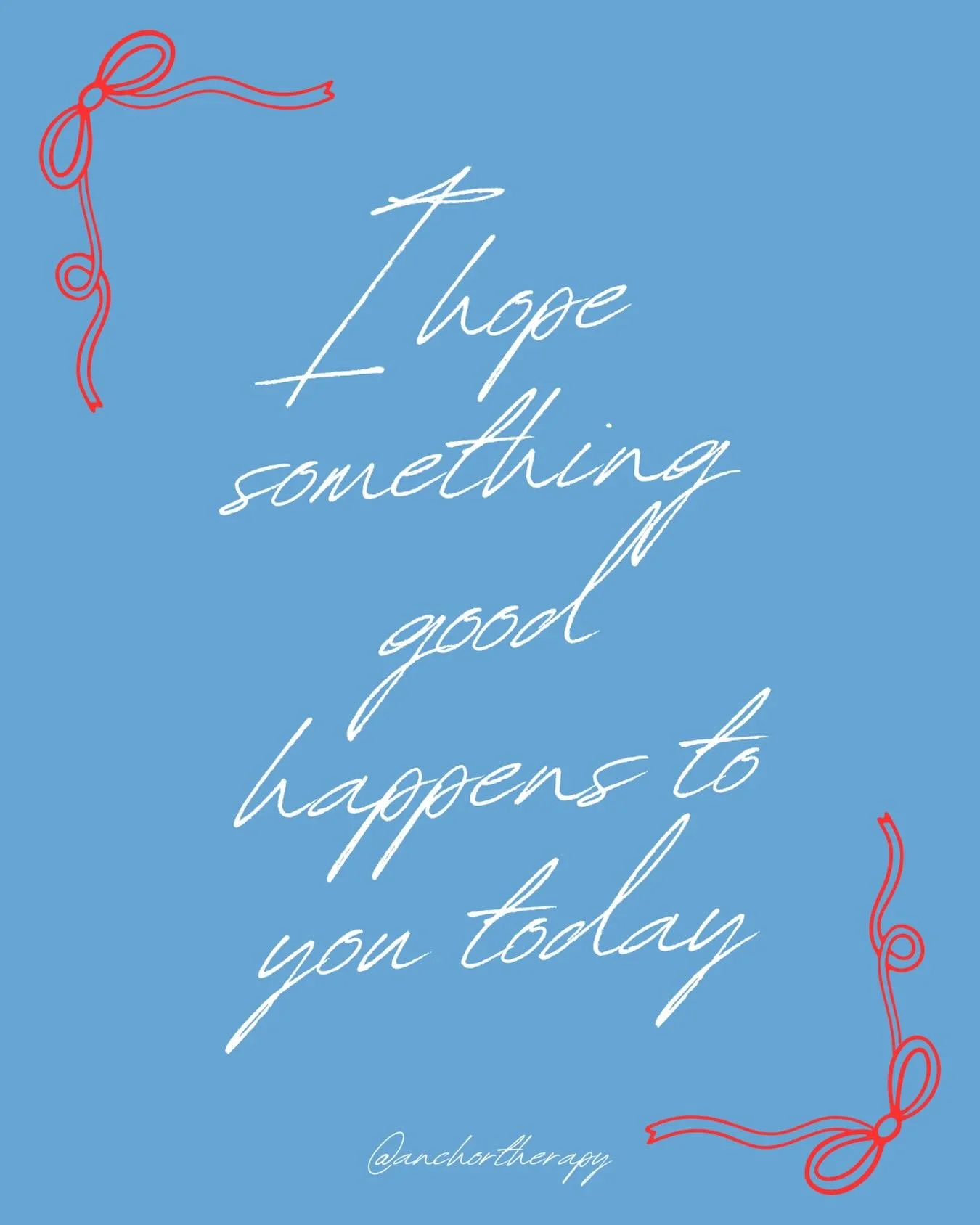 A little reminder ✨ I hope something good comes your way today.