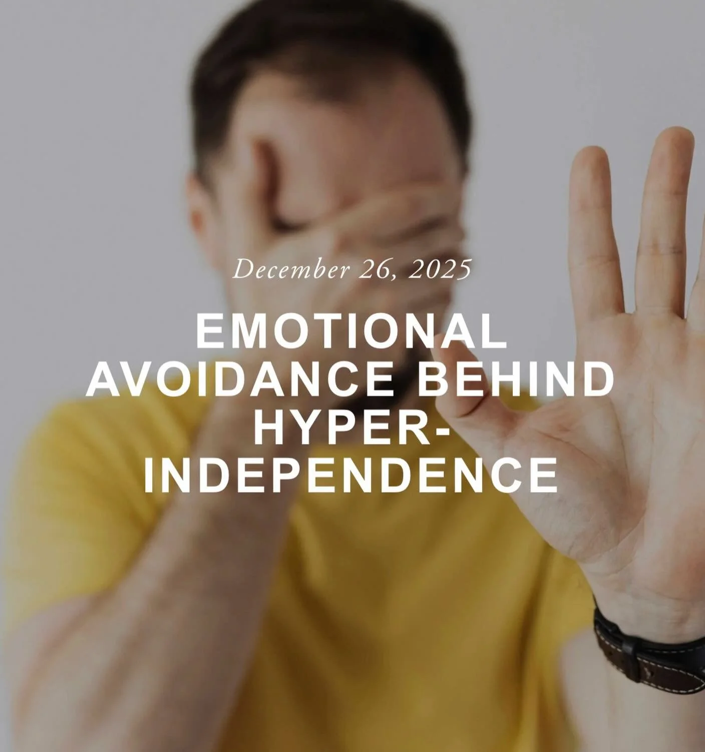 If you struggle with hyper-independence and want to learn about its effects, this blog is for you!

&ldquo;Hyper-independence is often celebrated in our culture as strength, resilience, and self-sufficiency. Yet, for many people, it is not just a pre
