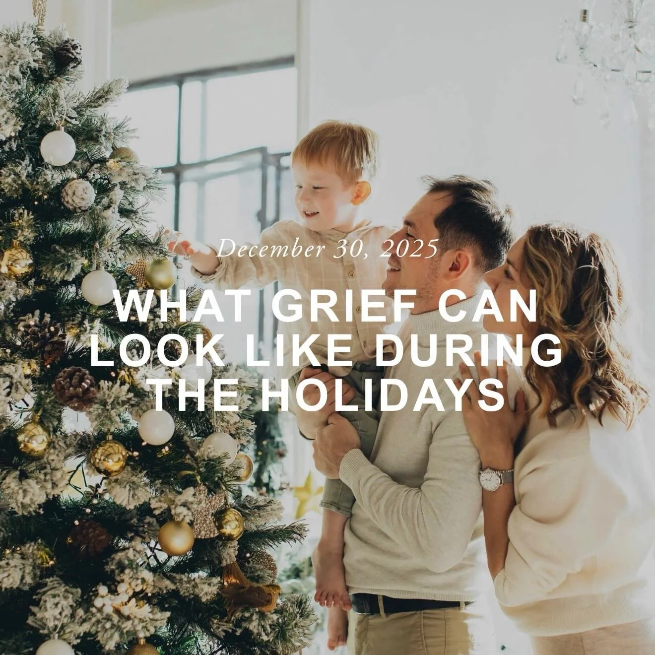 If you&rsquo;re struggling with grief this holiday season, you&rsquo;re not alone.

&ldquo;The holidays are often painted as a season of joy, togetherness, and celebration but for those who are grieving, they can feel heavy, disorienting, and painful