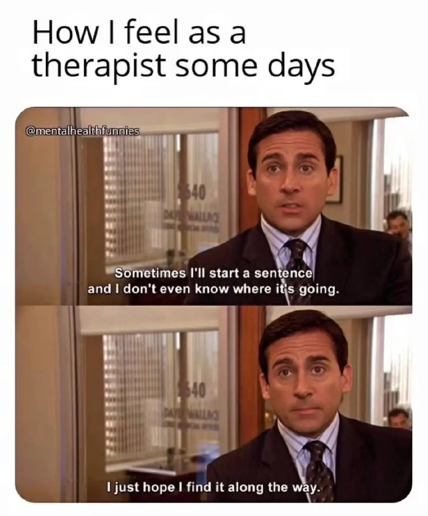 Sometimes I start a sentence in session&hellip; and it turns into its own therapy session.