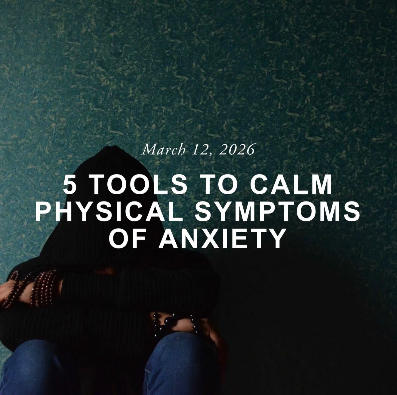 If you&rsquo;re interested in learning more about physical anxiety symptoms, this blog is for you!

&ldquo;Physical anxiety can be overwhelming, often showing up as a racing heart, tense muscles, shortness of breath, or even stomach discomfort. While
