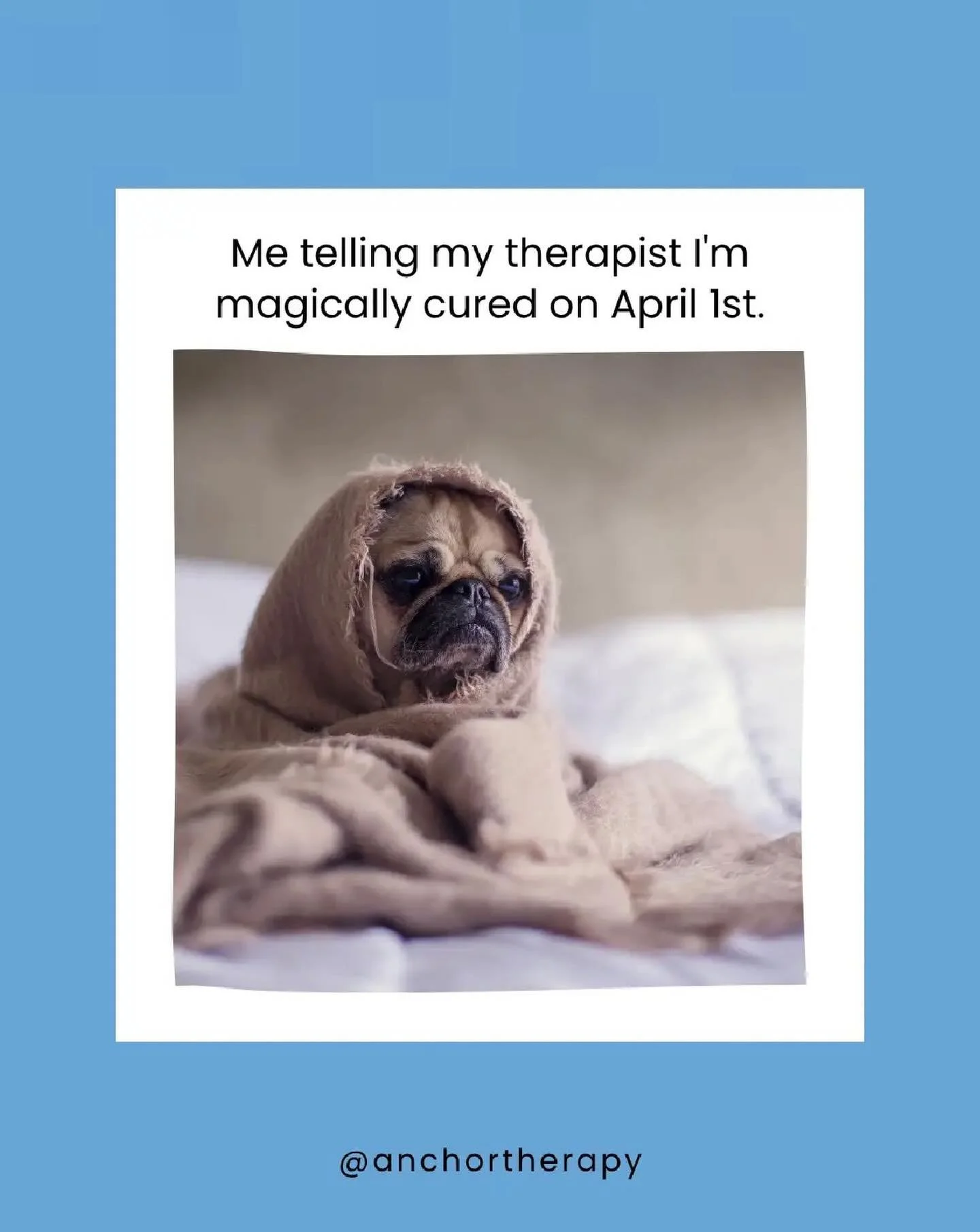 Me convincing my therapist I&rsquo;m suddenly healed because it&rsquo;s April 1st 🤡 Happy April Fools Day!