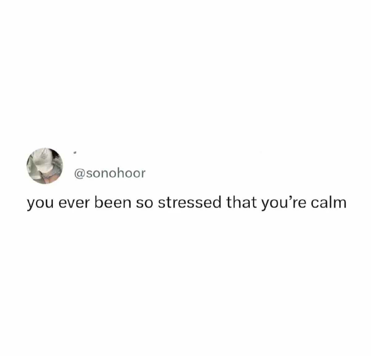 Plot twist: the stress leveled up into inner peace.