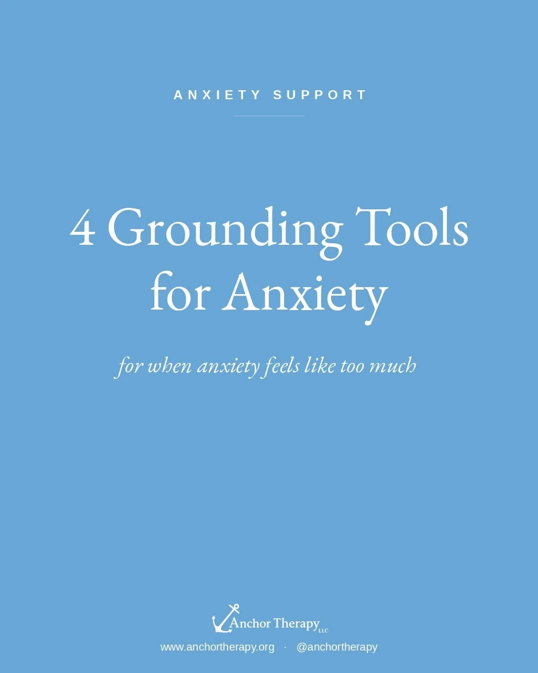 Anxiety can make everything feel urgent, overwhelming, and out of control. But your body has the ability to come back to calm. Sometimes it just needs a little help getting there.

Save this post for the next time anxiety spikes. These 4 grounding to