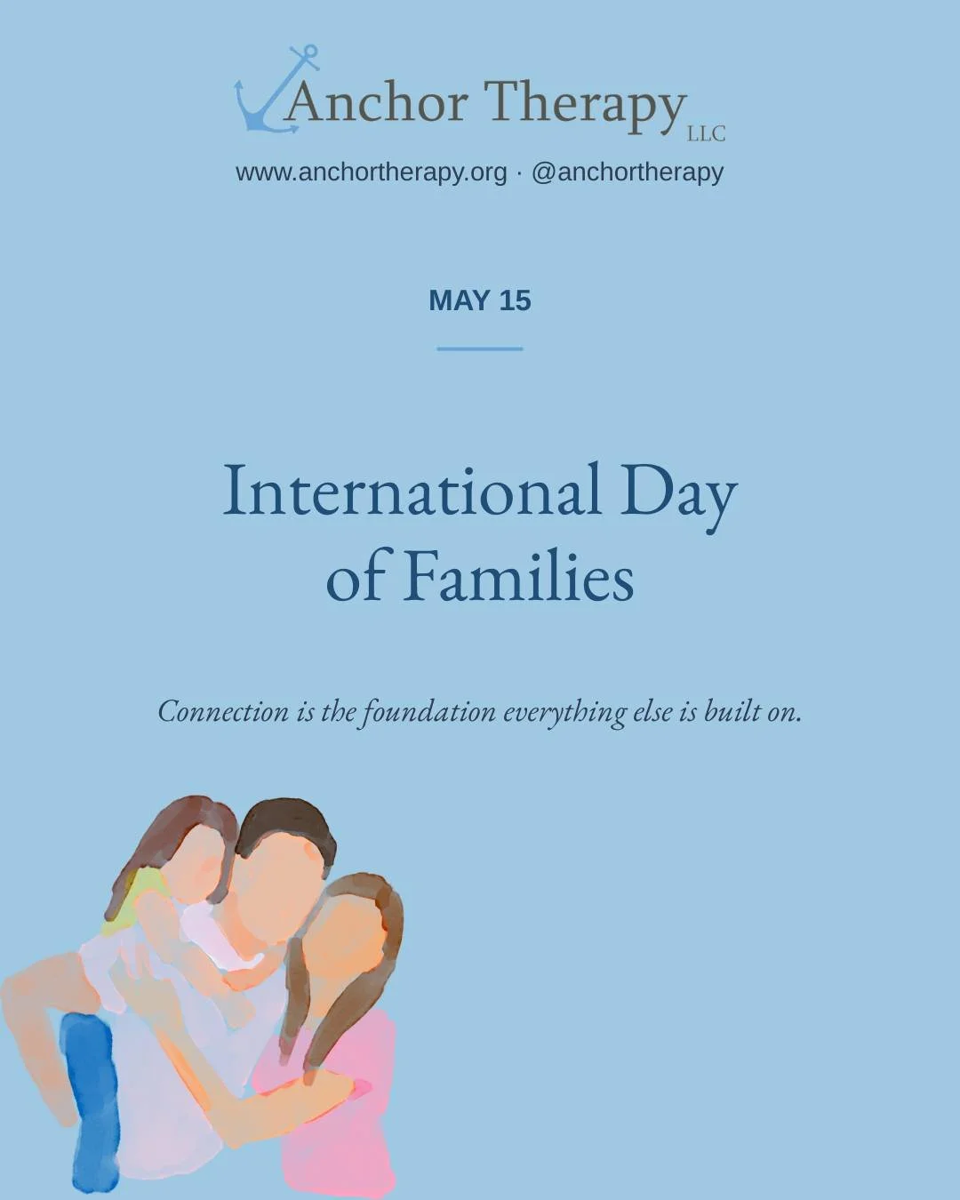 Happy International Day of Families. 💙

Connection is the foundation everything else is built on. The way we feel seen by the people we love. The way we repair after a hard conversation. The way we show up, even when it's difficult.

When that found