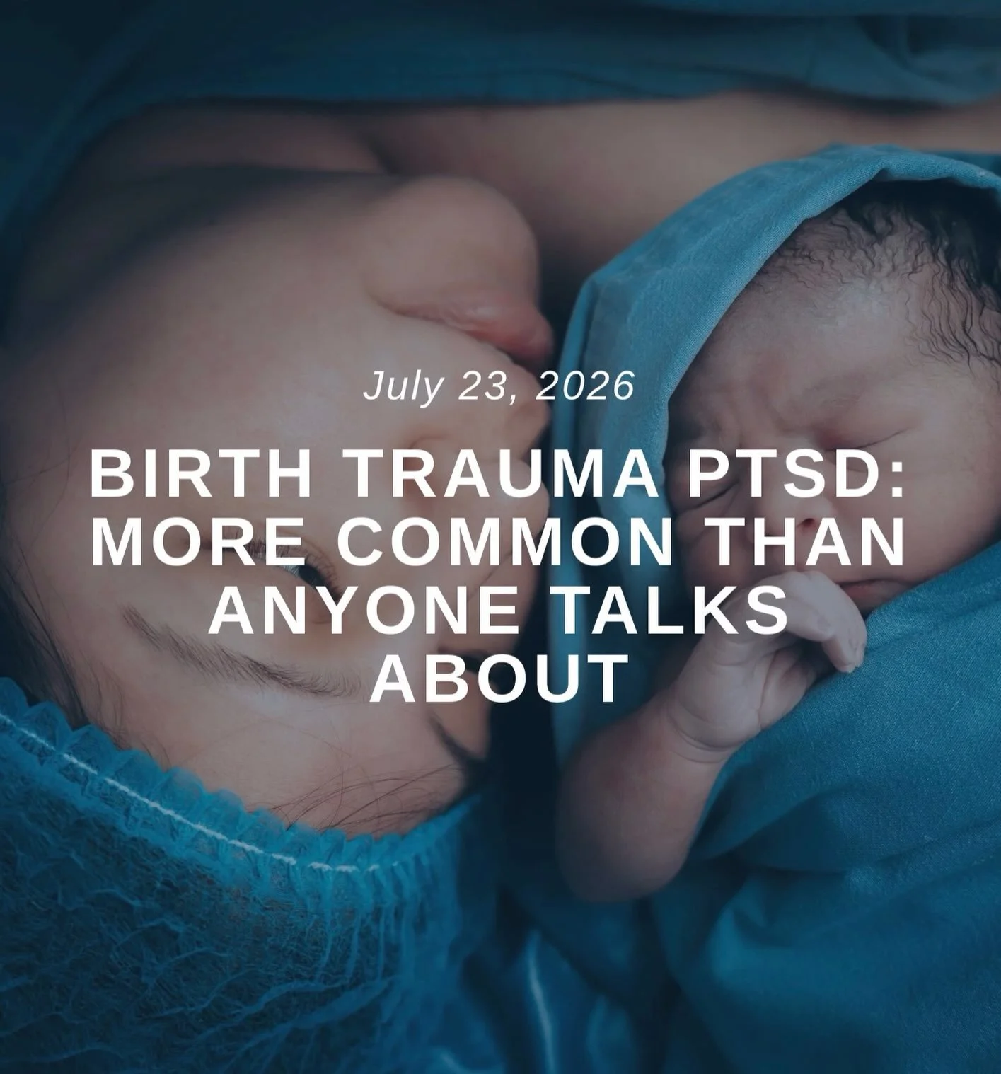 If you had a traumatic birth experience, this blog is a must-read.

&ldquo;You expected childbirth to be hard. You didn&rsquo;t expect it to leave you flinching at hospital smells, replaying the delivery room in your mind, or going numb when someone 