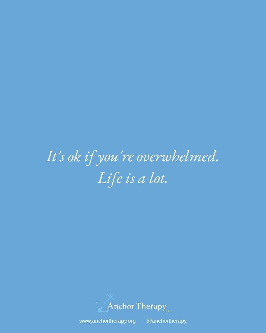 Some days don't need an explanation. They're just a lot, and that's allowed.

You don't have to have it all figured out to be doing okay. Feeling overwhelmed isn't a sign you're failing, it's a sign you're carrying something real.
.
.
.
#MentalHealth