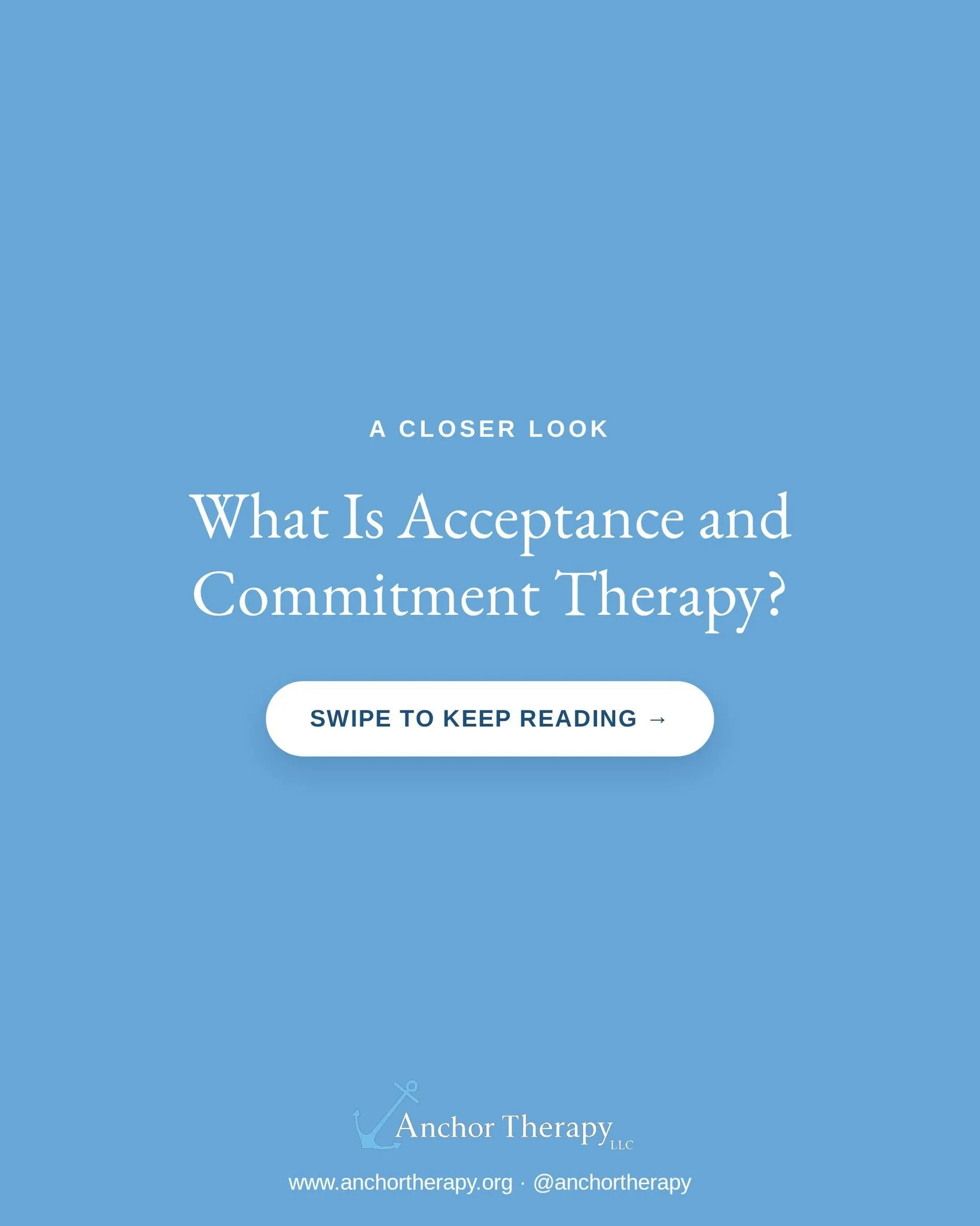 Acceptance and Commitment Therapy (ACT) isn't about getting rid of hard thoughts and feelings before you move forward. It's about making room for them so they stop calling the shots. From there, your values get to lead the way, one small step at a ti