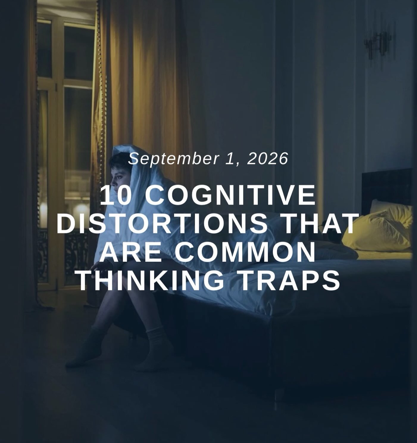 If you&rsquo;re wondering if you struggle with cognitive distortions, this is the blog for you!

&ldquo;Have you ever made one small mistake and immediately thought, &ldquo;I&rsquo;m terrible at this&rdquo;? Or maybe you&rsquo;ve had a friend cancel 