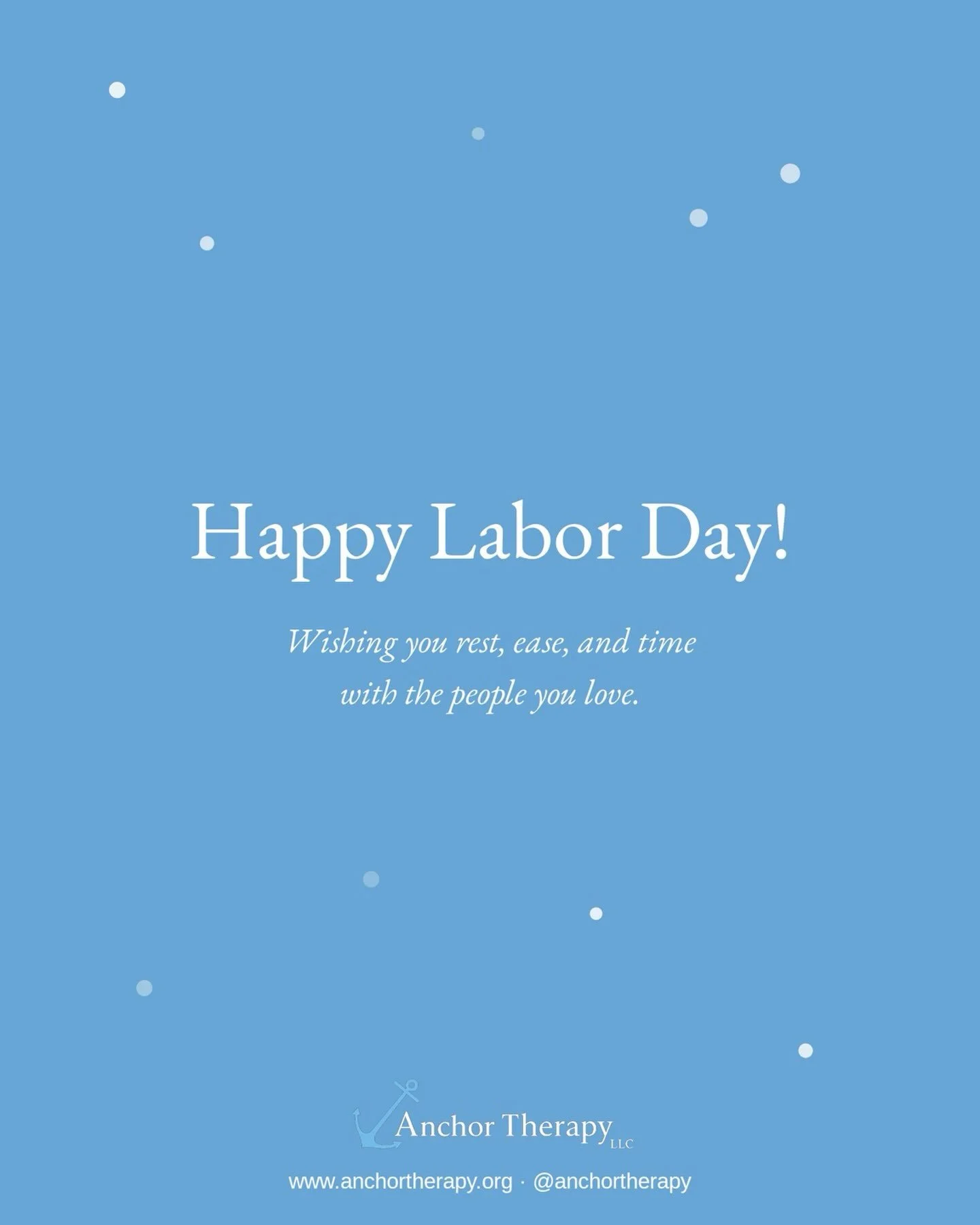 Happy Labor Day! We hope today brings a little extra rest, some good company, and a break from the usual routine.
.
.
.
#LaborDay #MentalHealthMatters #HobokenTherapy #RestAndRecharge #TherapyWorks