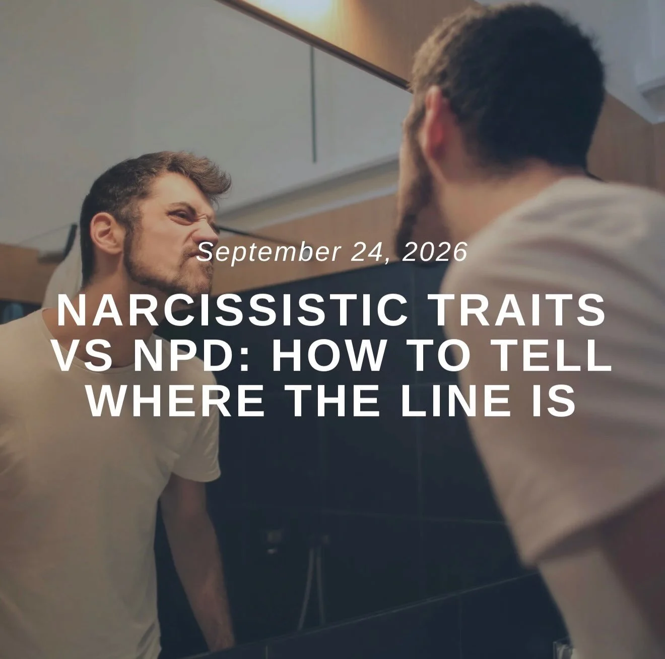 If you&rsquo;d like to know the difference between NPD and narcissistic traits, this blog is for you.

&ldquo;Someone in your life is difficult, self-centered, hard to reason with. You&rsquo;ve called them a narcissist more than once, probably out lo