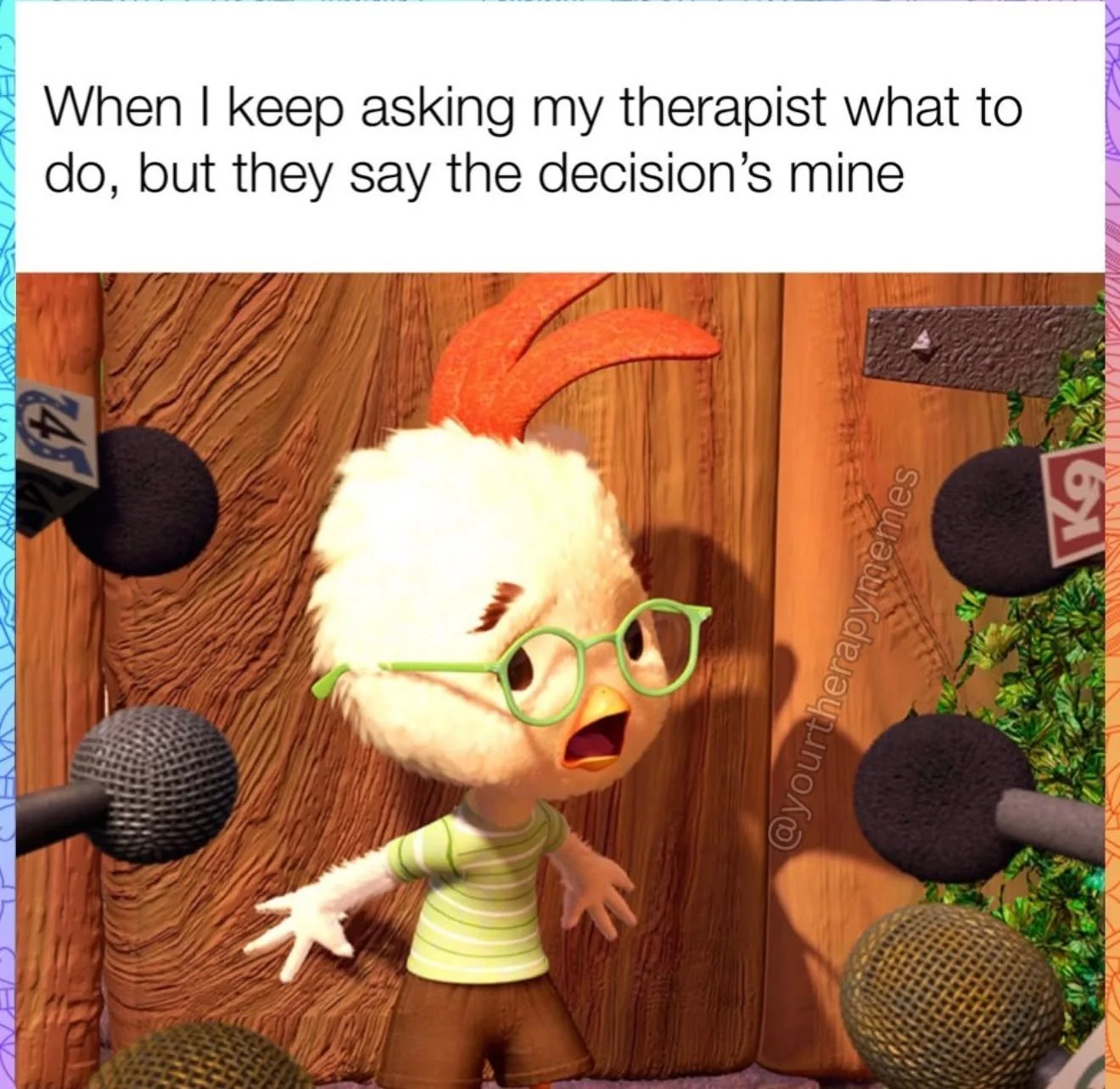 We get it, sometimes you just want the answer. But therapy isn't about being handed a script, it's about building the confidence to trust your own judgment! The goal isn't to make decisions for you, it's to help you feel steady enough to make them yo