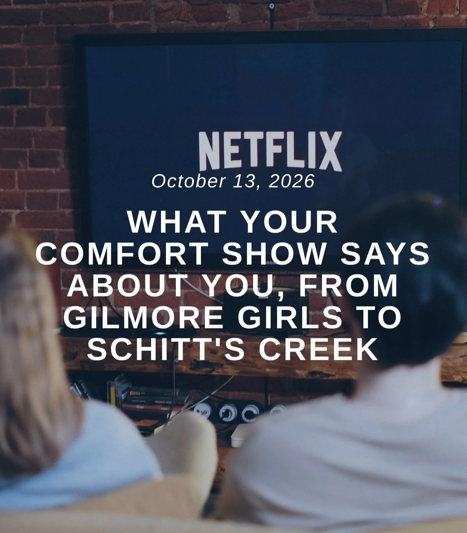 Ever wonder what your comfort show says about you? If so, read this blog!

&ldquo;It&rsquo;s 9:40 on a Tuesday night. You&rsquo;ve got a dozen new series sitting in your queue, and you scroll past every one of them to put on an episode you could reci