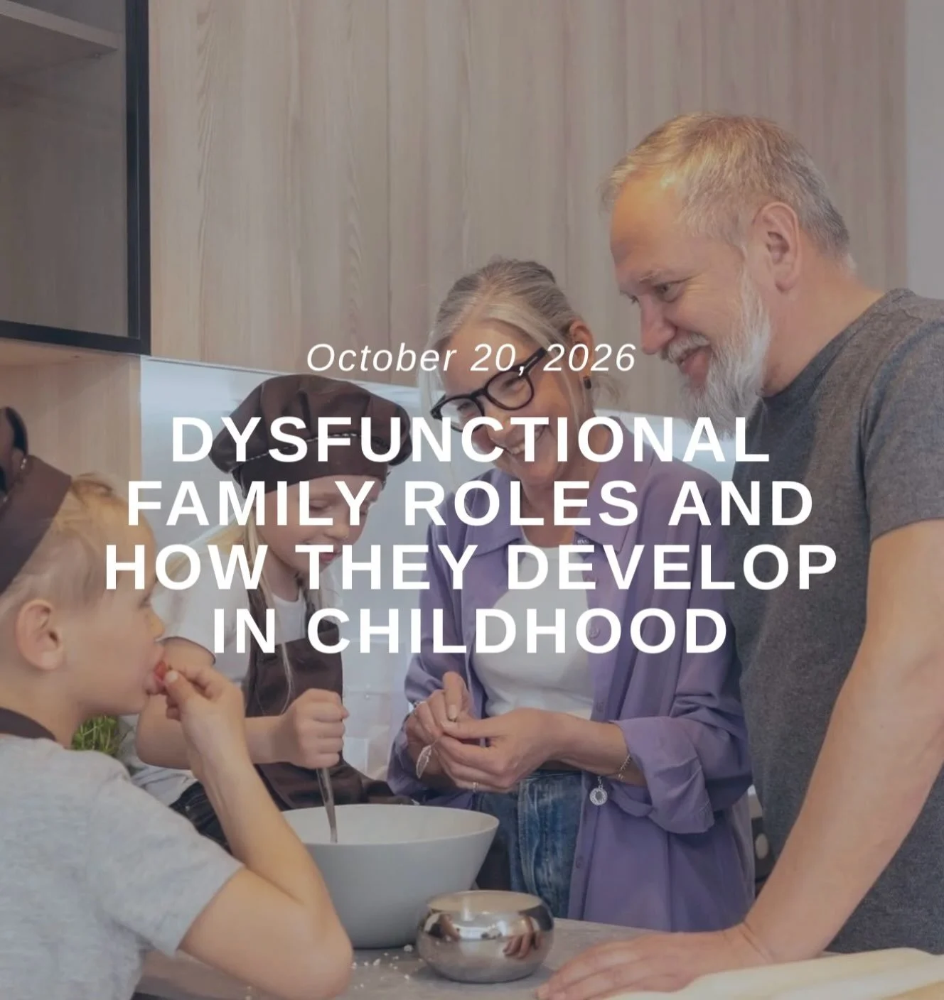 Ever wonder how dysfunctional family roles develop?

&ldquo;You&rsquo;re 34, and you manage a team at a job where difficult conversations are an ordinary part of your week. Then you walk into your parents&rsquo; house for a holiday, and within ten mi