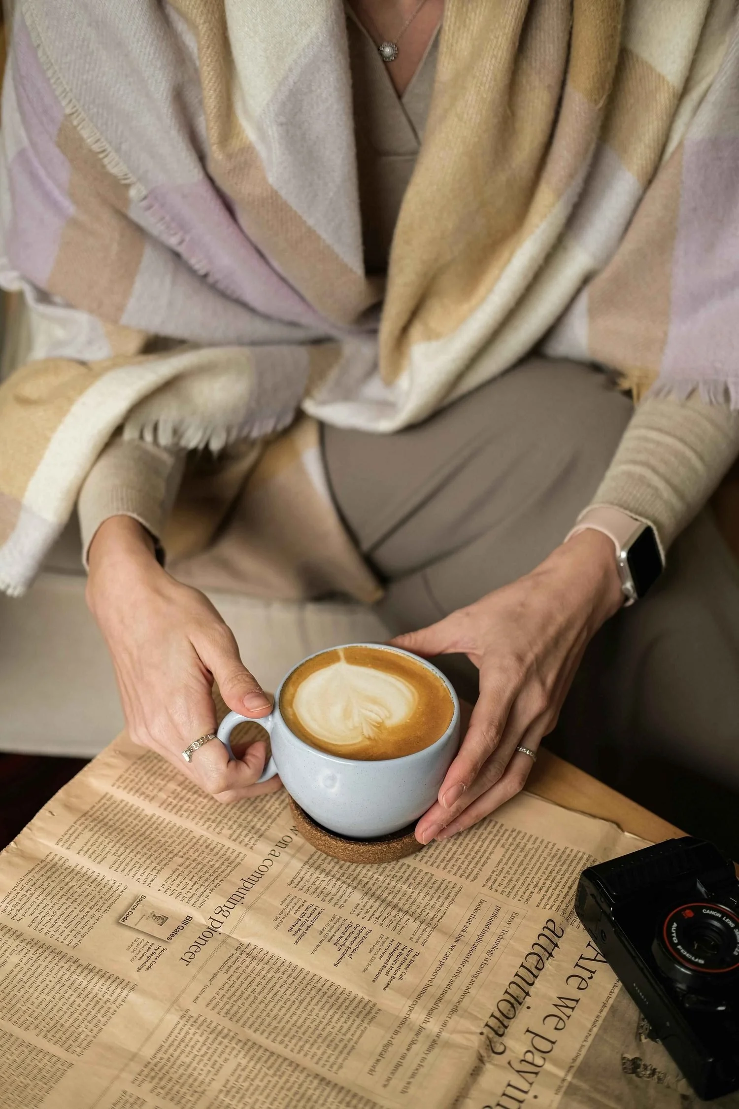 Hoboken woman enjoying her morning routine after meeting with her adult psychotherapist